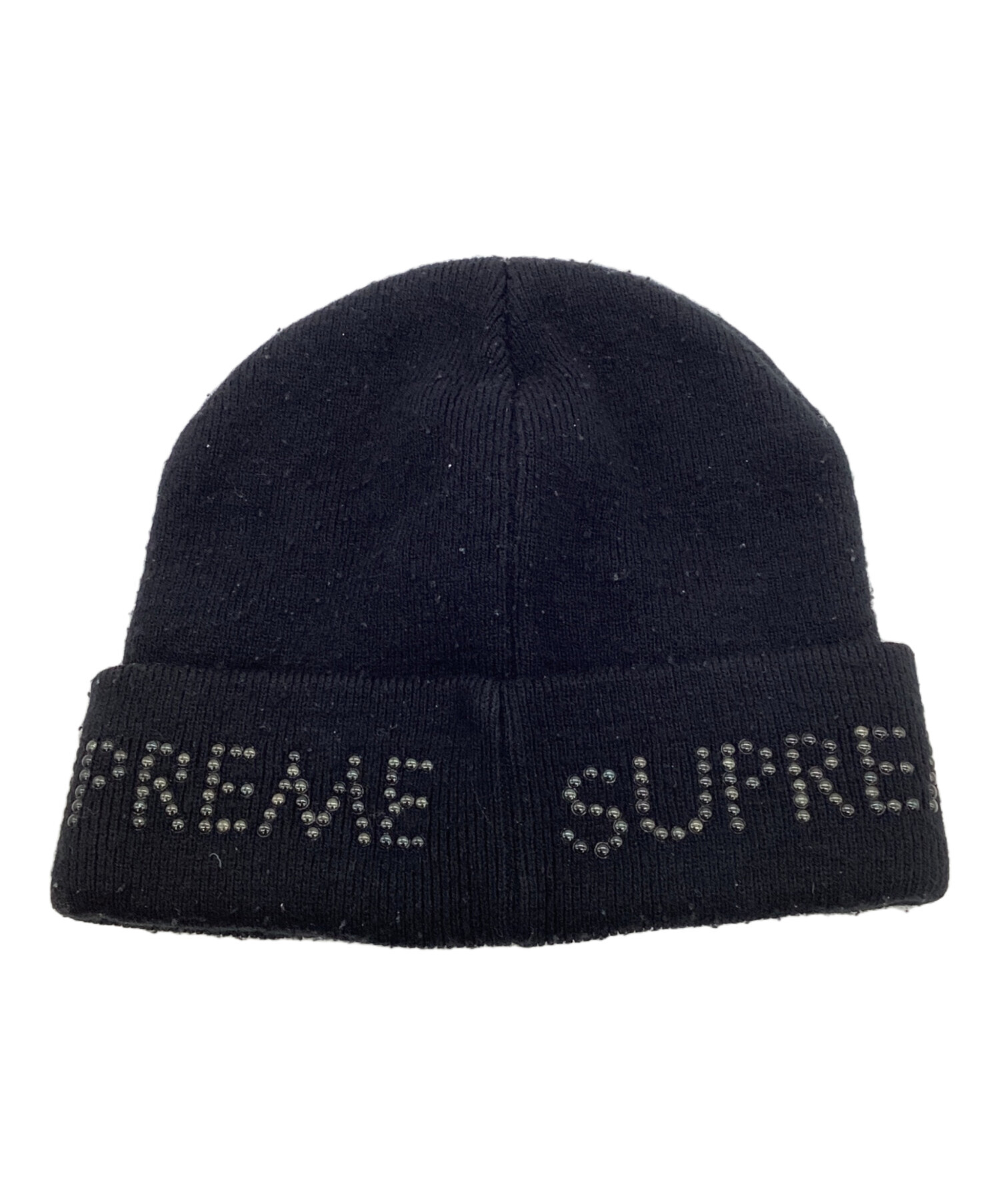 中古・古着通販】SUPREME (シュプリーム) スタッズビーニー ブラック