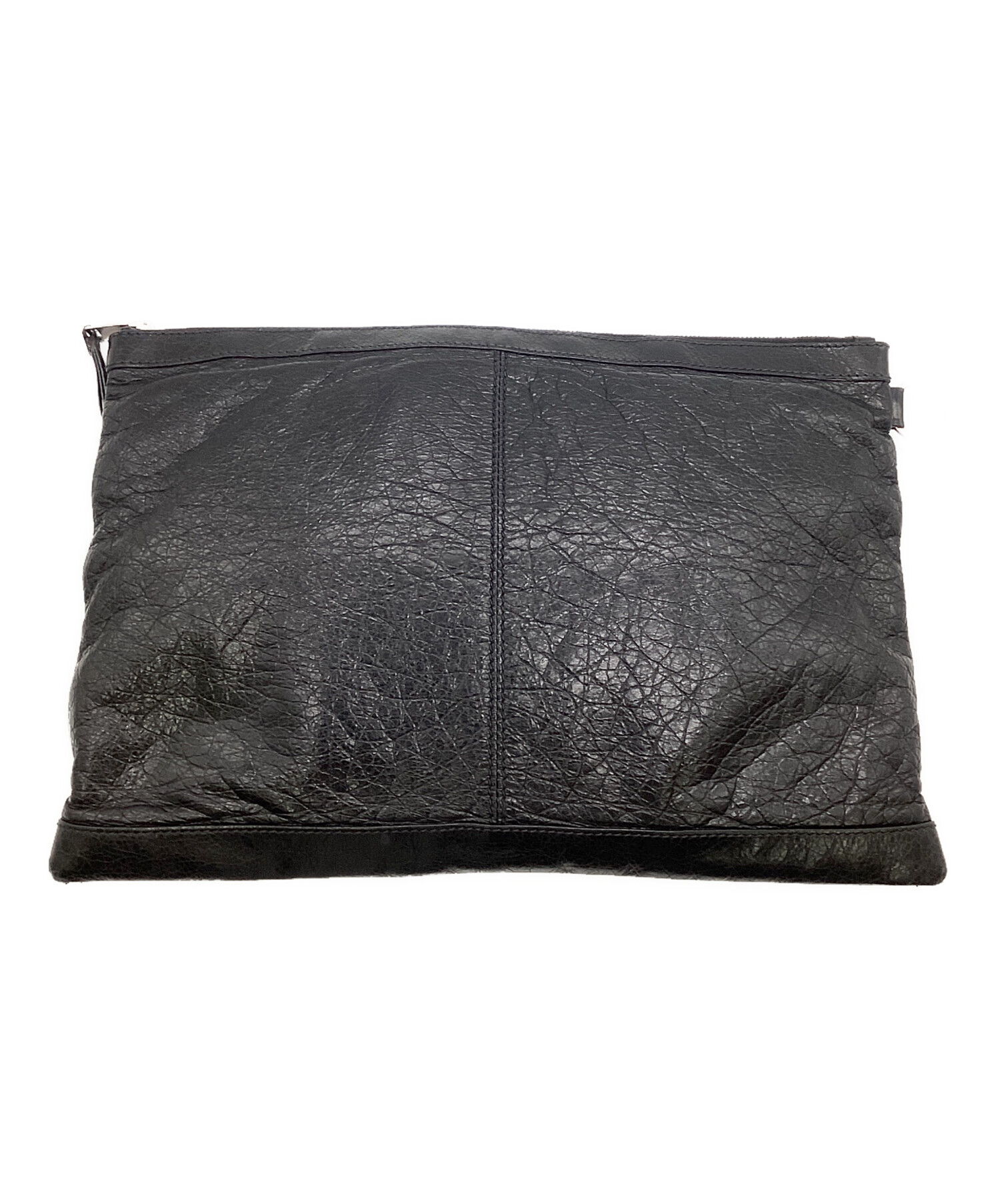 BALENCIAGA バレンシアガ クラシッククリップ レザー クラッチバッグ 中古・古着通販】BALENCIAGA (バレンシアガ) クラシッククリップ L