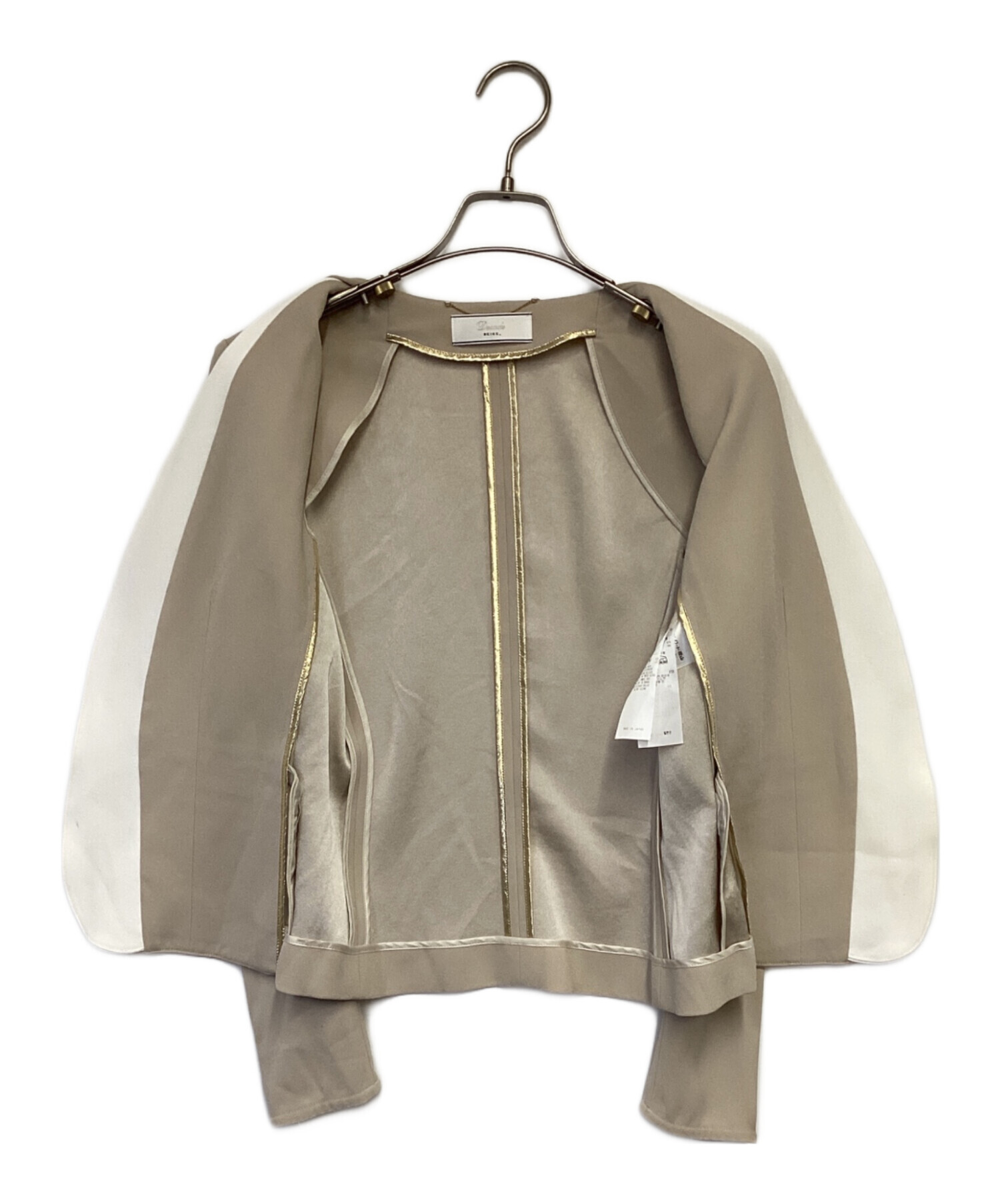 中古・古着通販】BEIGE (ベイジ) ダブルカラージャケット アイボリー