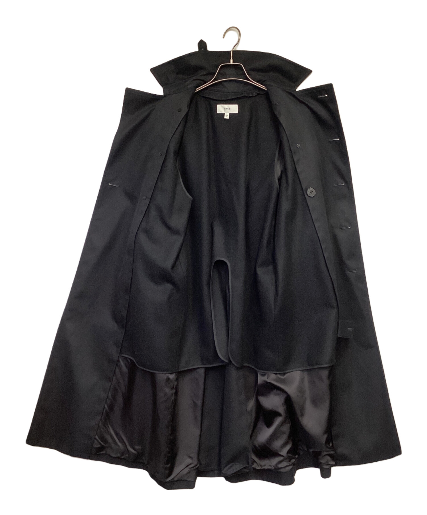 中古・古着通販】HYKE (ハイク) ライナー付き トレンチコート ブラック
