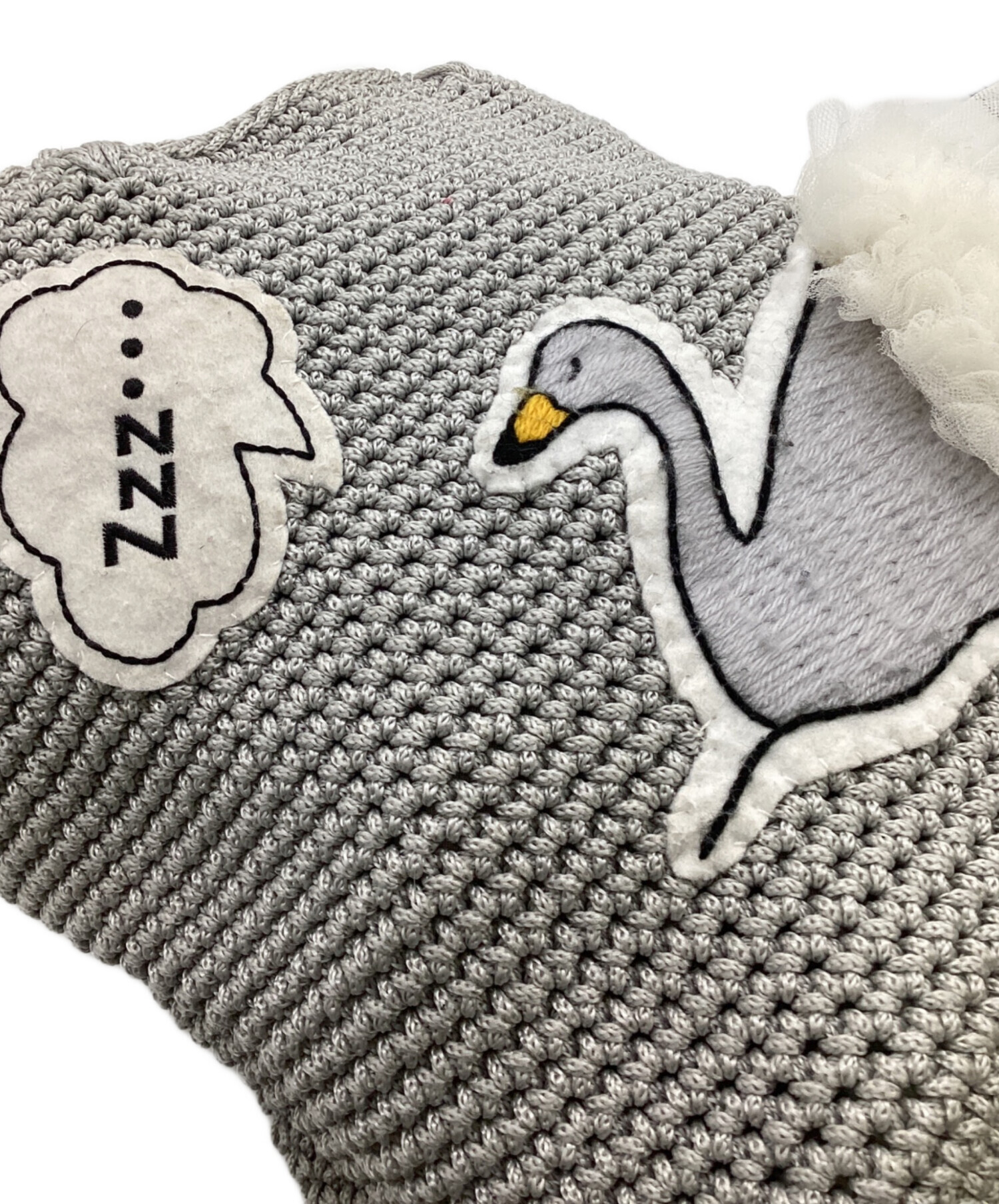 ラドロー LUDLOW アニマル コードバッグ スワン グレー　美品 中古・古着通販】LUDLOW (ラドロー) Cord bag Swan（スワンコード