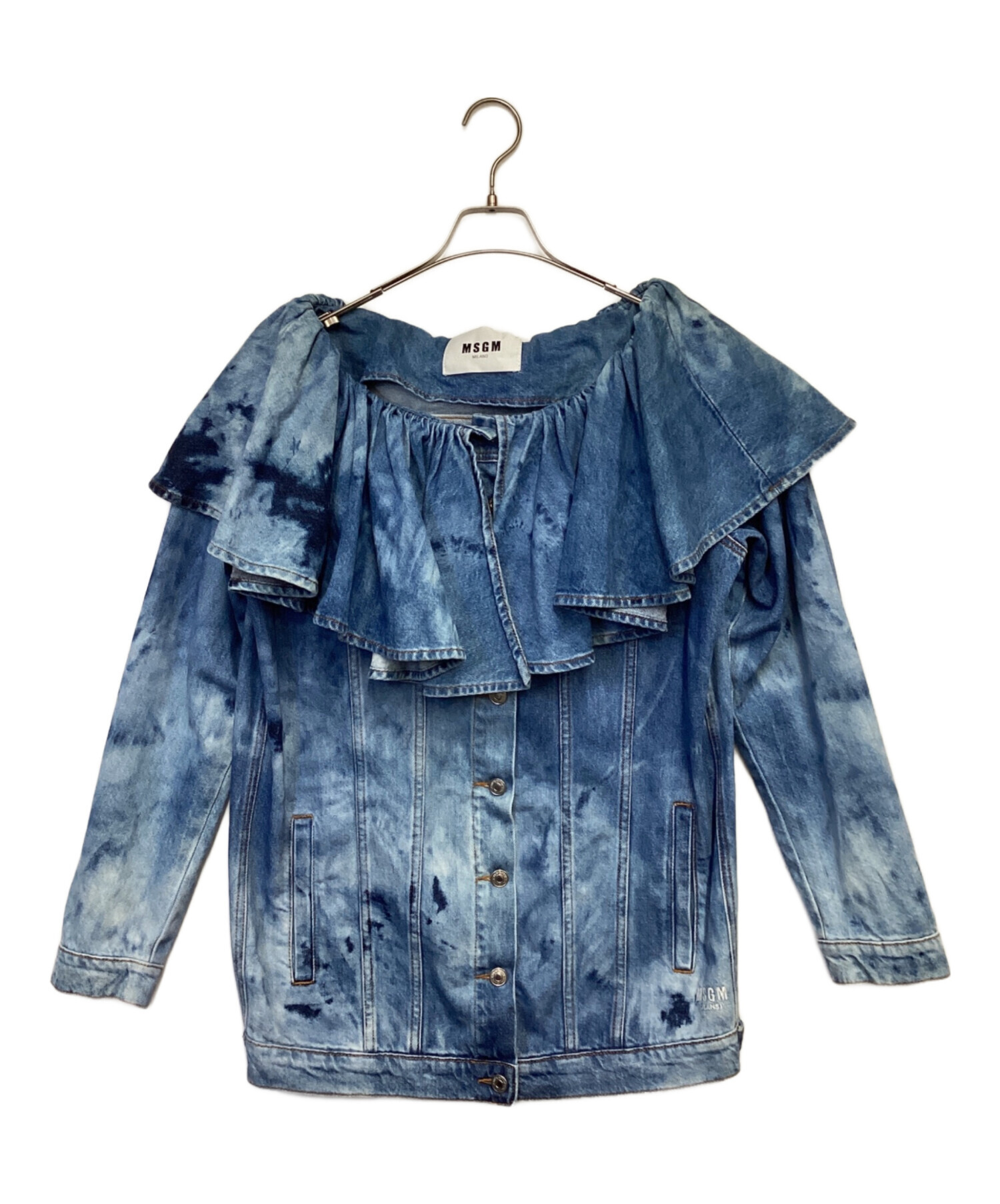 中古・古着通販】MSGM (エムエスジーエム) デニムジャケット ブルー