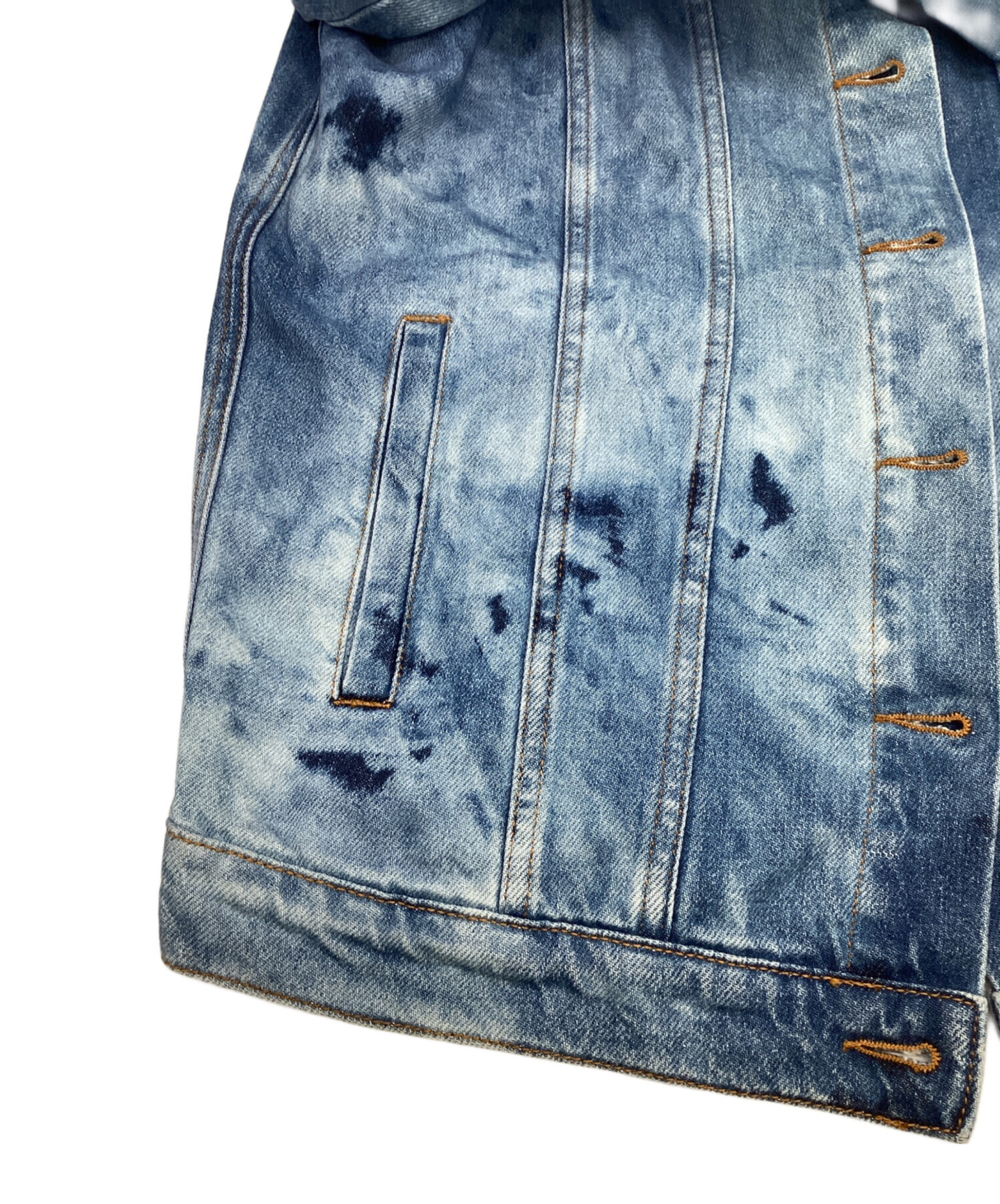中古・古着通販】MSGM (エムエスジーエム) デニムジャケット ブルー