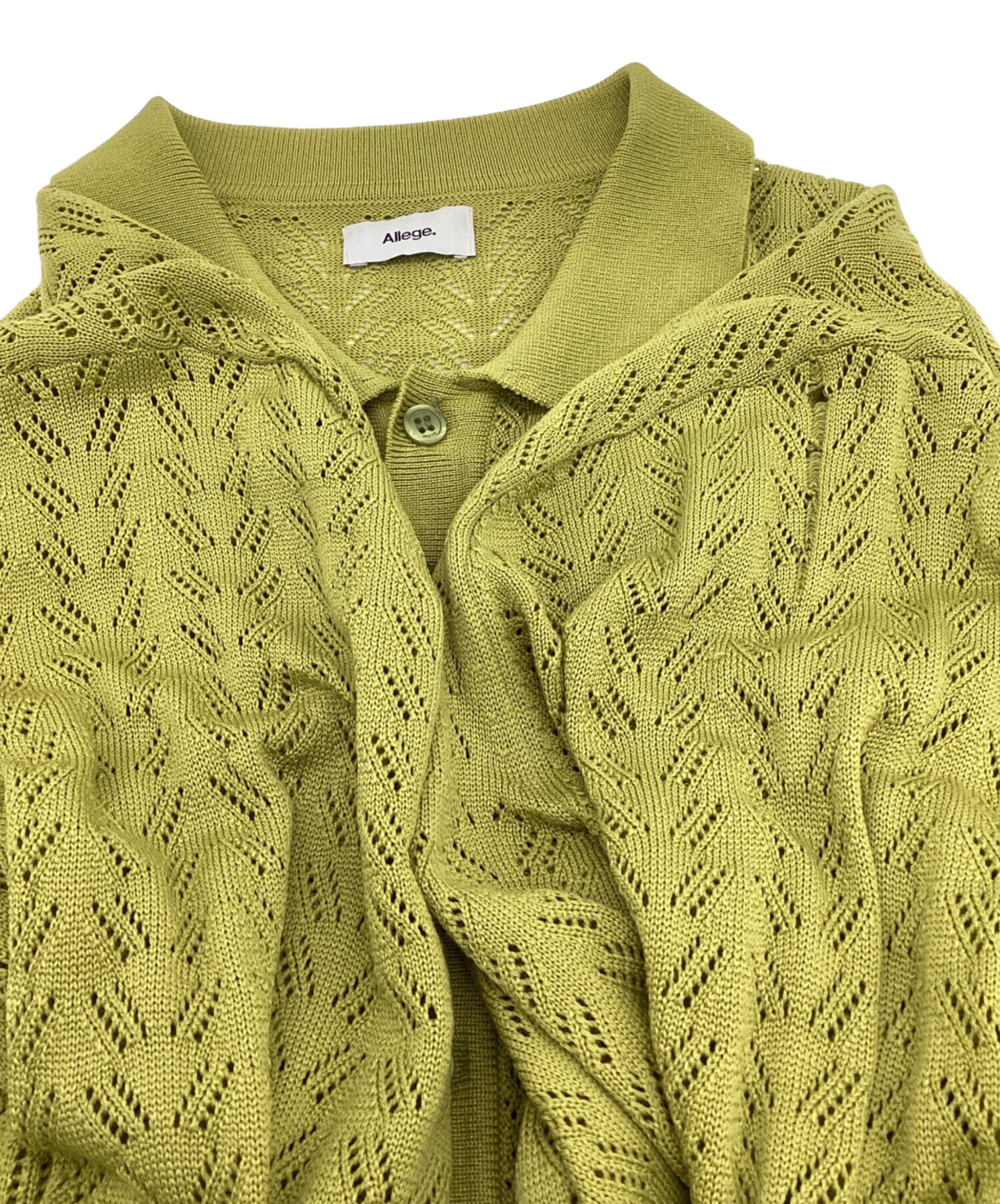 中古・古着通販】ALLEGE (アレッジ) Openwork Cardigan（透かし編み