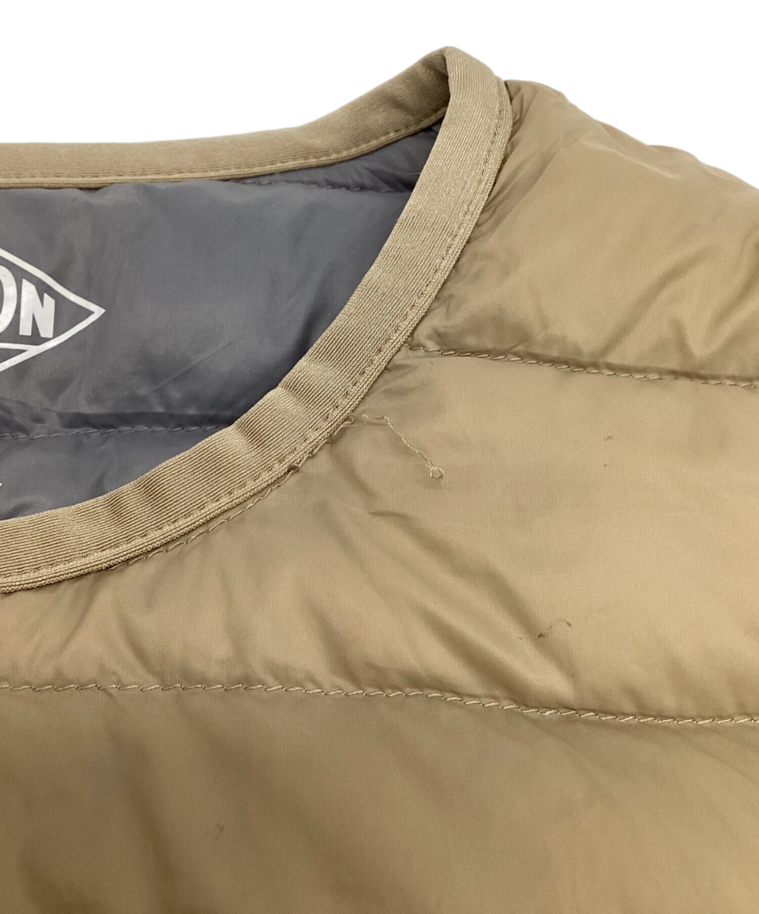 中古・古着通販】DANTON (ダントン) ダウンベスト ベージュ サイズ:34