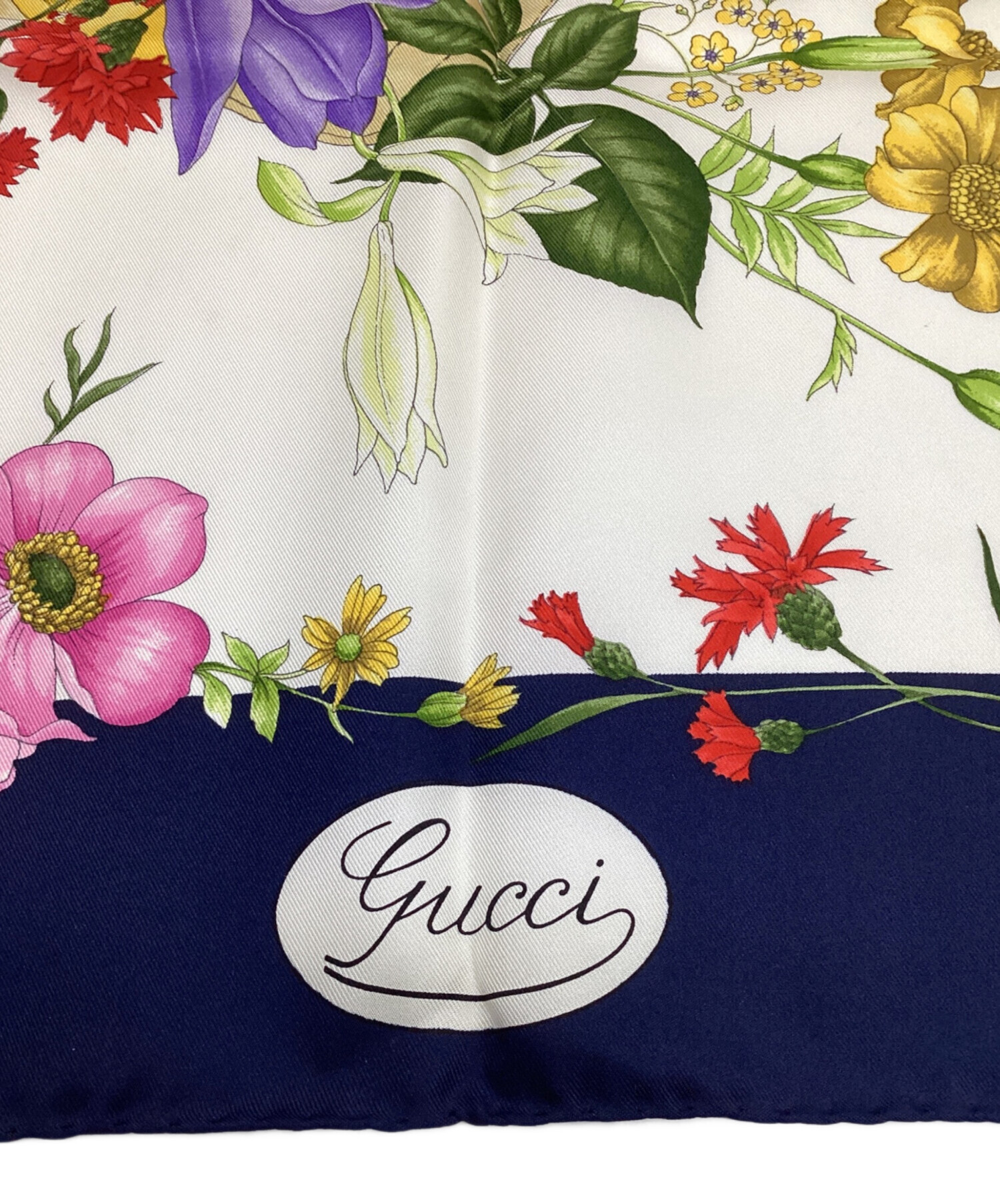 中古・古着通販】GUCCI (グッチ) シルクスカーフ マルチカラー