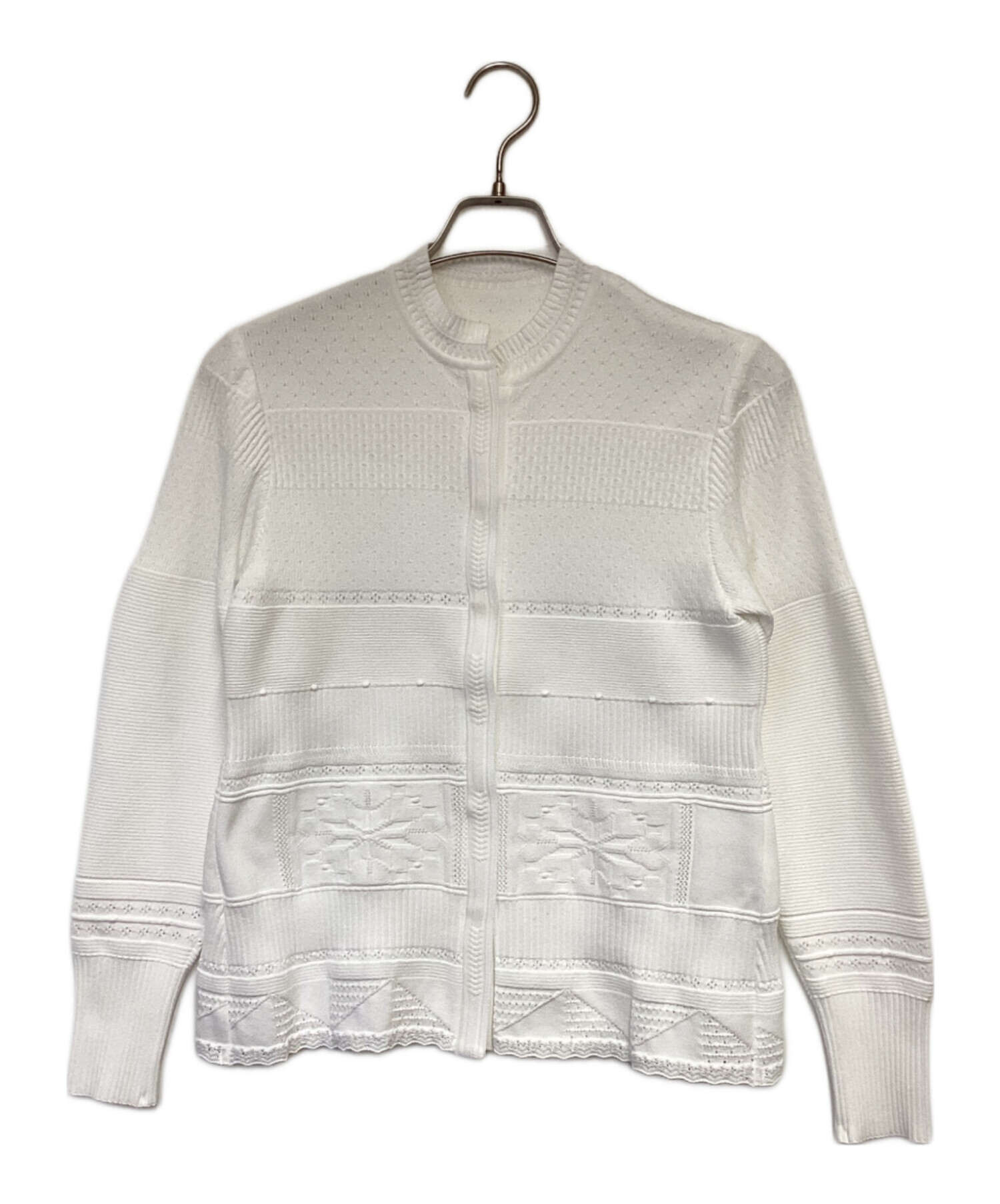 mame kurogouchi 20AW レース フリルニットカーディガン 中古・古着通販】Mame Kurogouchi (マメクロゴウチ) Knit Lace