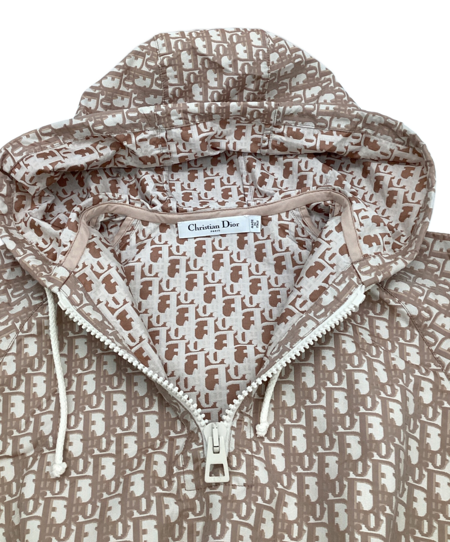 Christian Dior オブリーク 半袖 フーデッド アノラック34ワンピ 中古・古着通販】Christian Dior (クリスチャン ディオール