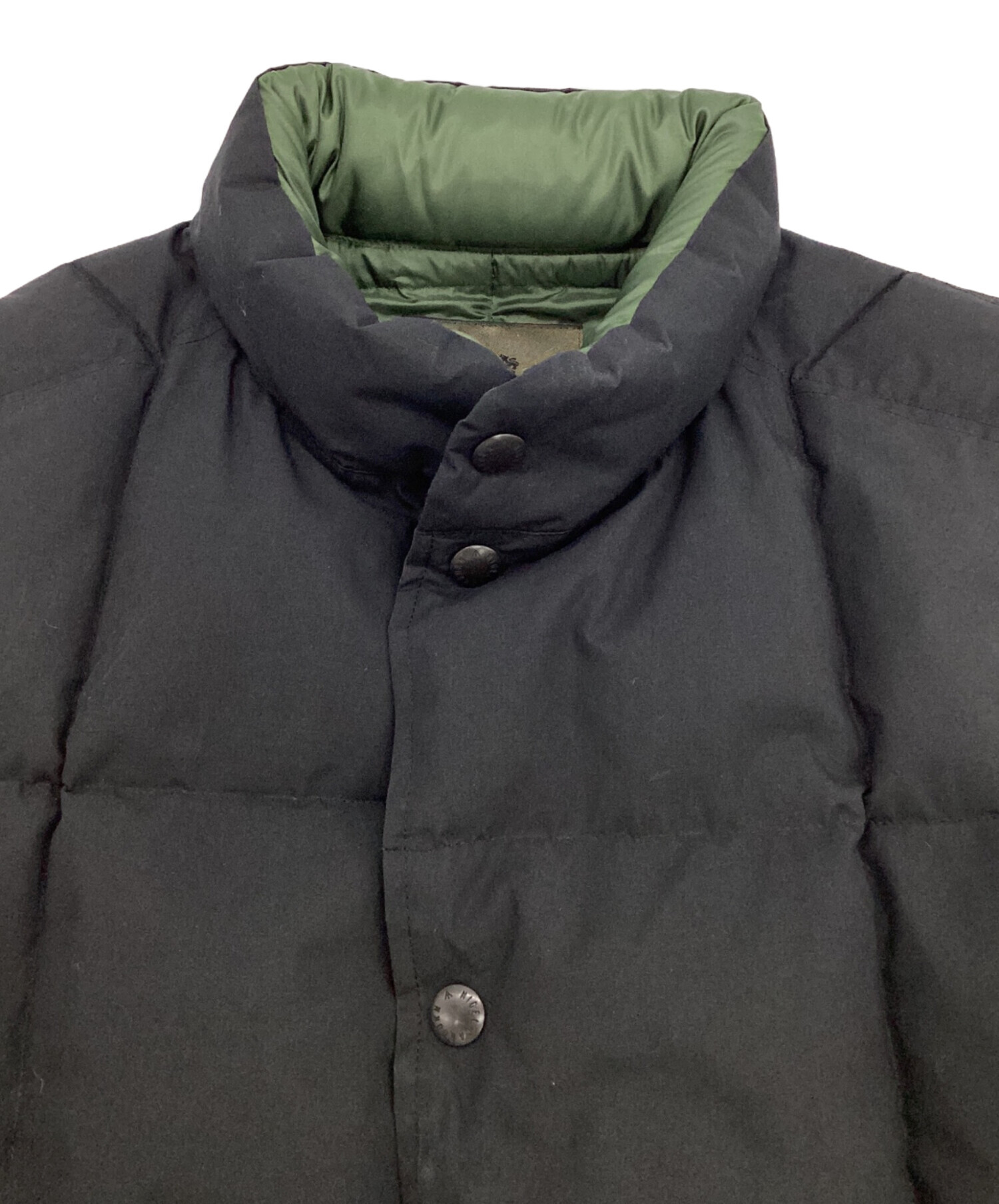 Nigel Cabourn ブラック ダウンベスト 46 中古・古着通販】NIGEL CABOURN (ナイジェルケーボン) ダウンベスト
