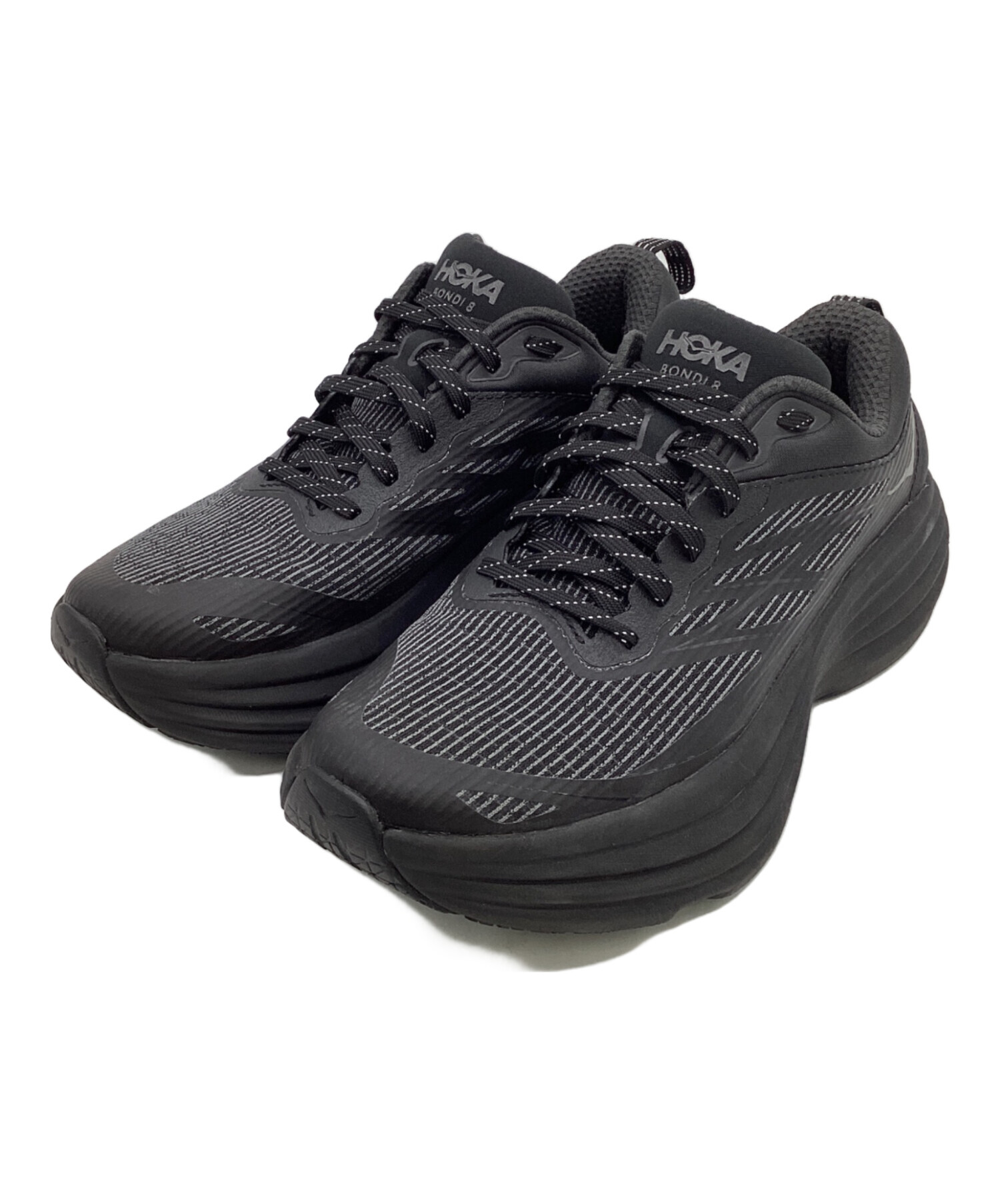 【中古】 HOKA ホカ ボンダイ8 ブラック スニーカー 23.5センチ 中古・古着通販】HOKA (ホカ) U BONDI 8 TS CAGED（ボンダイ 8 TS
