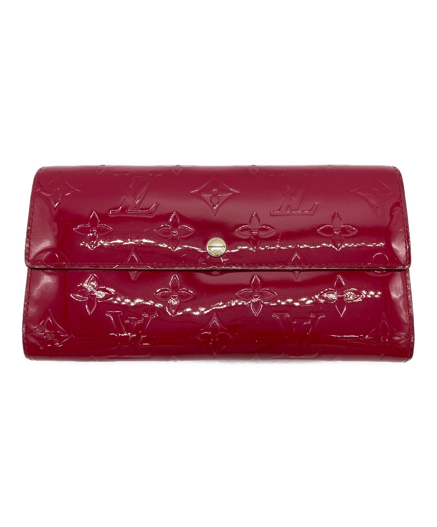 【希少カラー・美品】ルイヴィトン☆ポルトフォイユ・サラ☆ヴェルニ☆ポムダムール 中古・古着通販】LOUIS VUITTON (ルイ ヴィトン) ヴェルニ