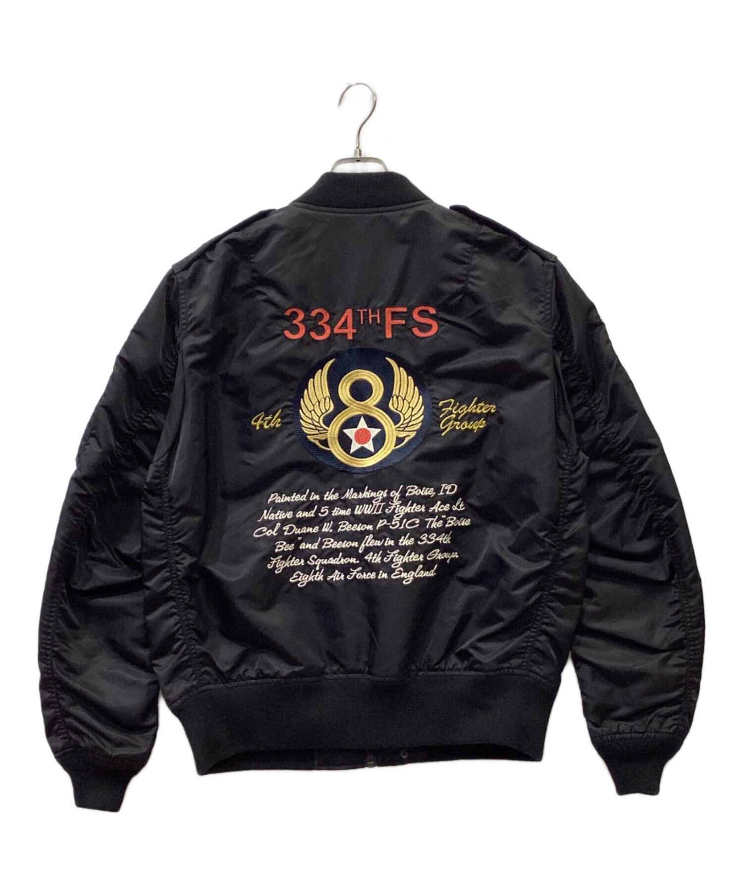 AVIREX フライトジャケット L-2A ブラックエース VF41 トップガン AVIREX フライトジャケット 最新 L-2A ブラックエース VF41 トップガン
