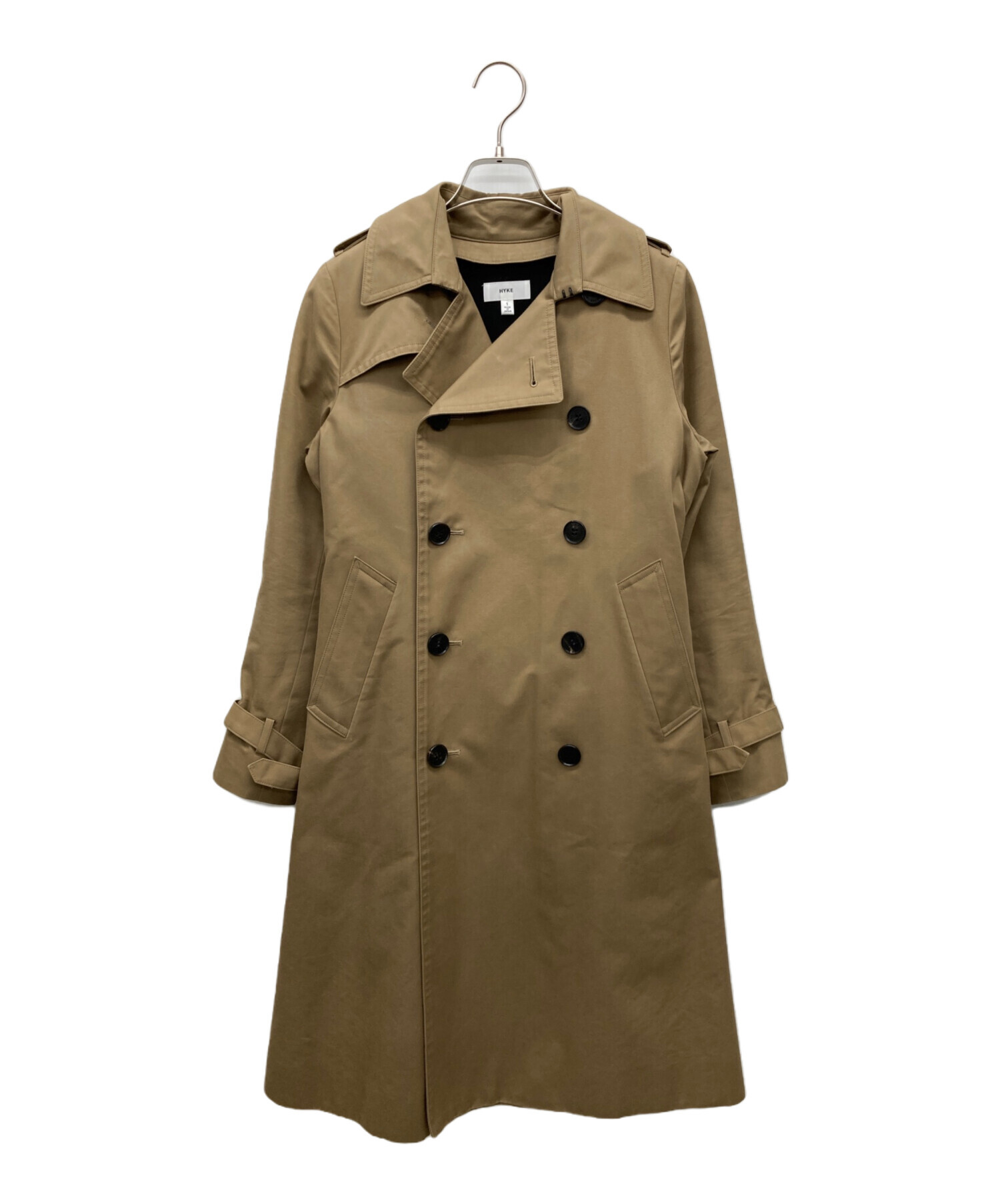 【極美品】HYKE ハイク　トレンチコート　ライナー付き HYKE - HYKE ハイク ベルト付き ライナー付き ロング トレンチ