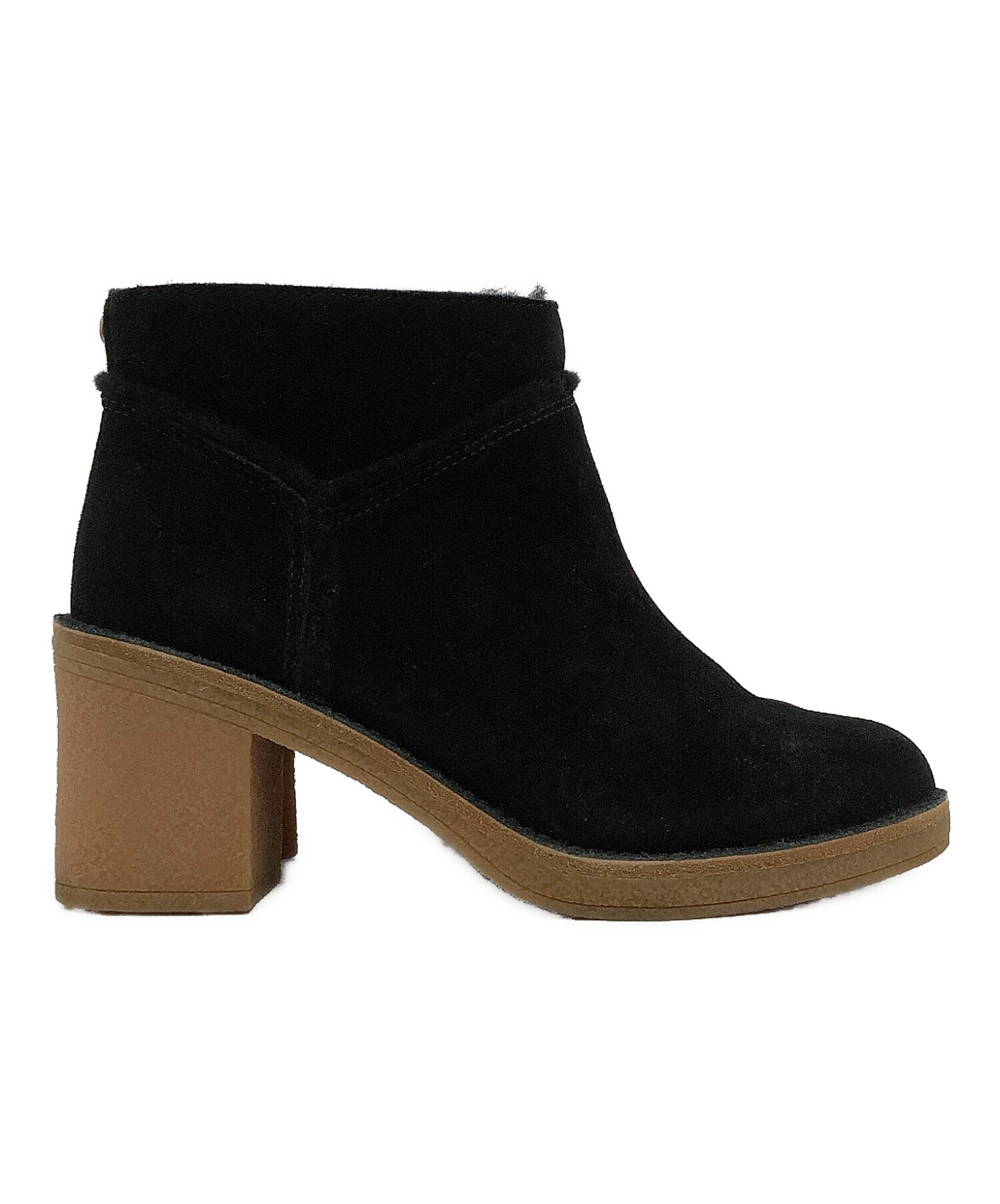 【新品未使用】アグ　UGG 24センチ　レザヒール　ブーツ　ブラック UGG 2022AW ブーツ