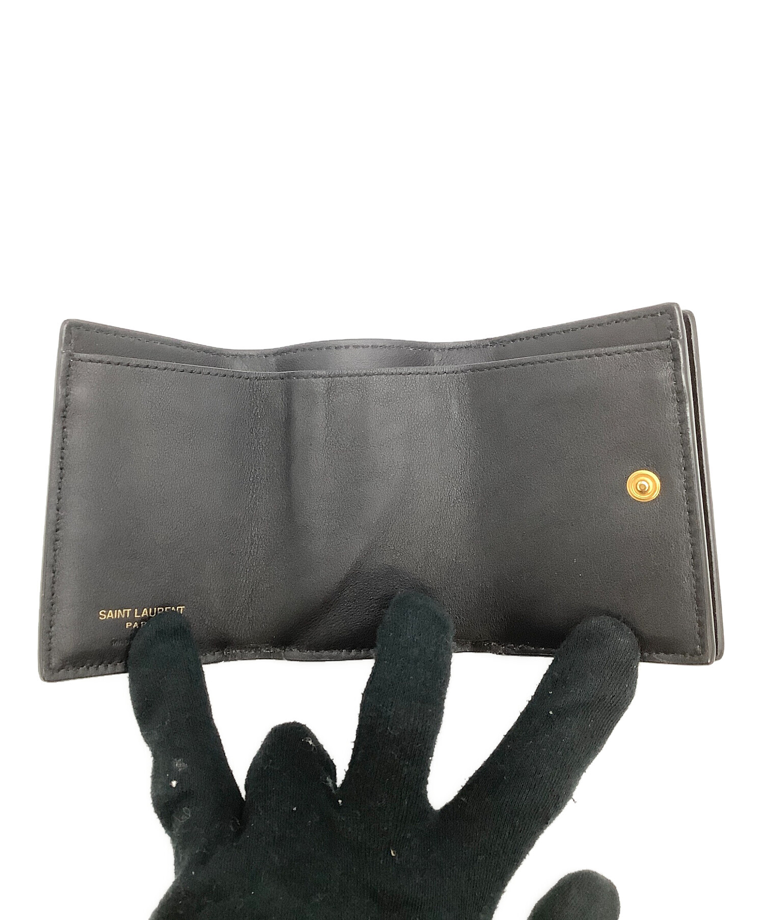 中古・古着通販】Saint Laurent Paris (サンローランパリ) 3つ折り財布