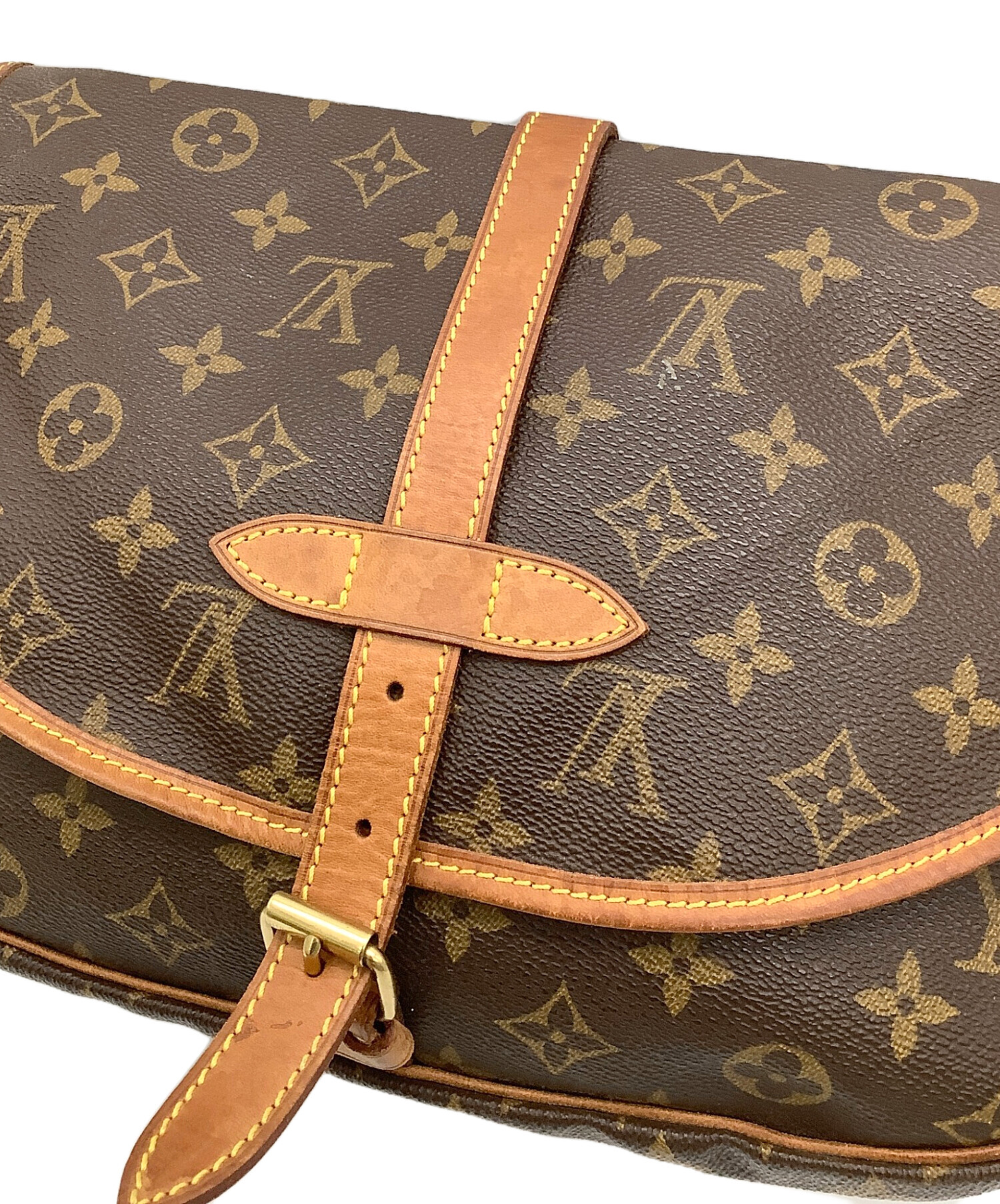 ルイヴィトン LOUIS VUITTON モノグラム ソミュール30 ショルダーバッグ M42256 中古 新入荷 LV2017 ルイ ヴィトン モノグラム ソミュール 30 ブラウン M42256 モノグラム