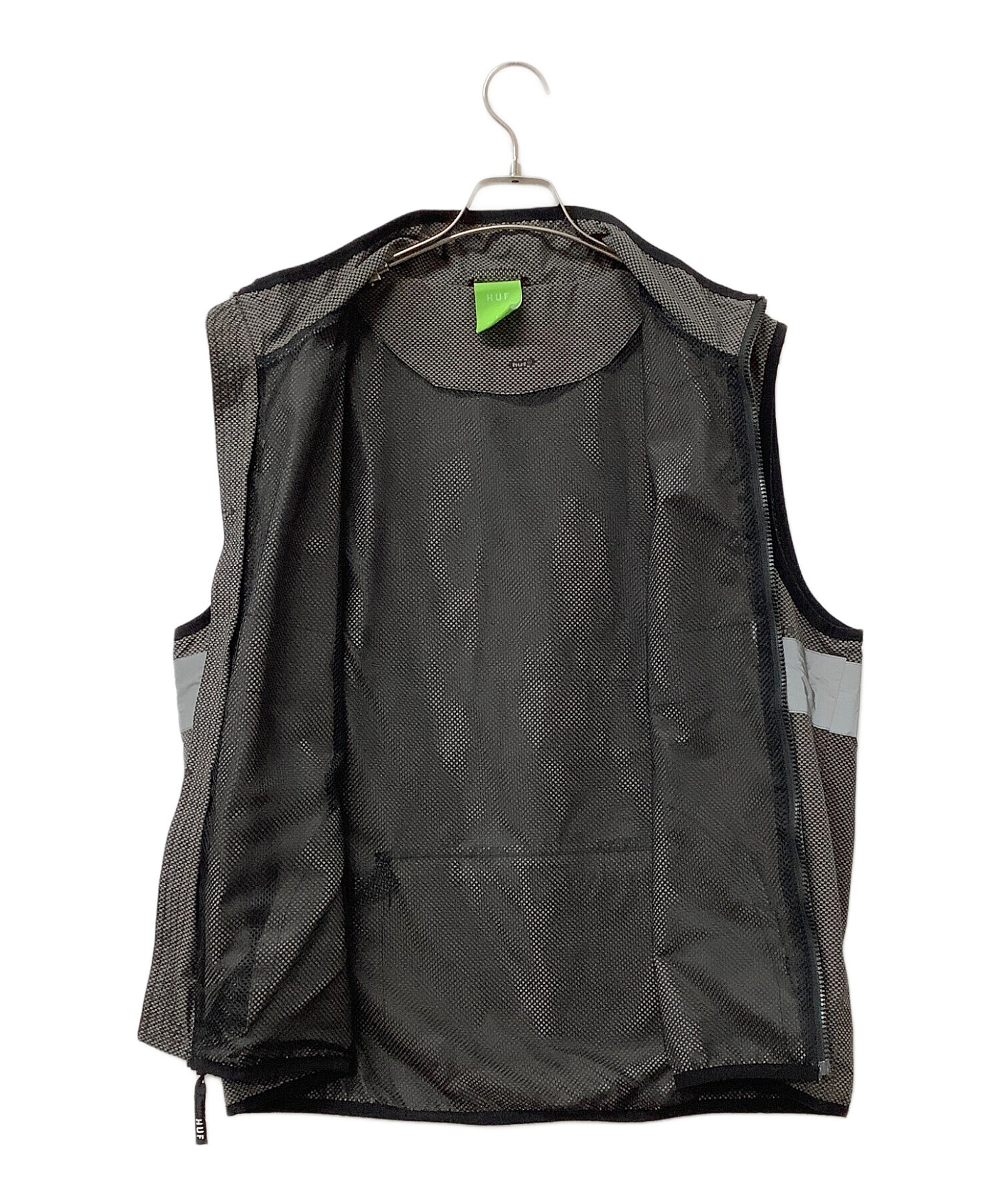 中古・古着通販】HUF (ハフ) ジップアップベスト OG TECH VEST グレー 