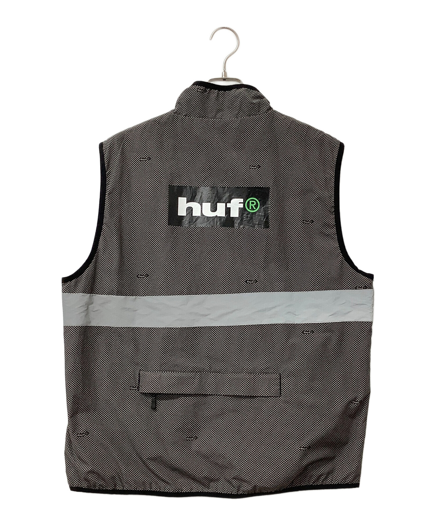 中古・古着通販】HUF (ハフ) ジップアップベスト OG TECH VEST グレー 