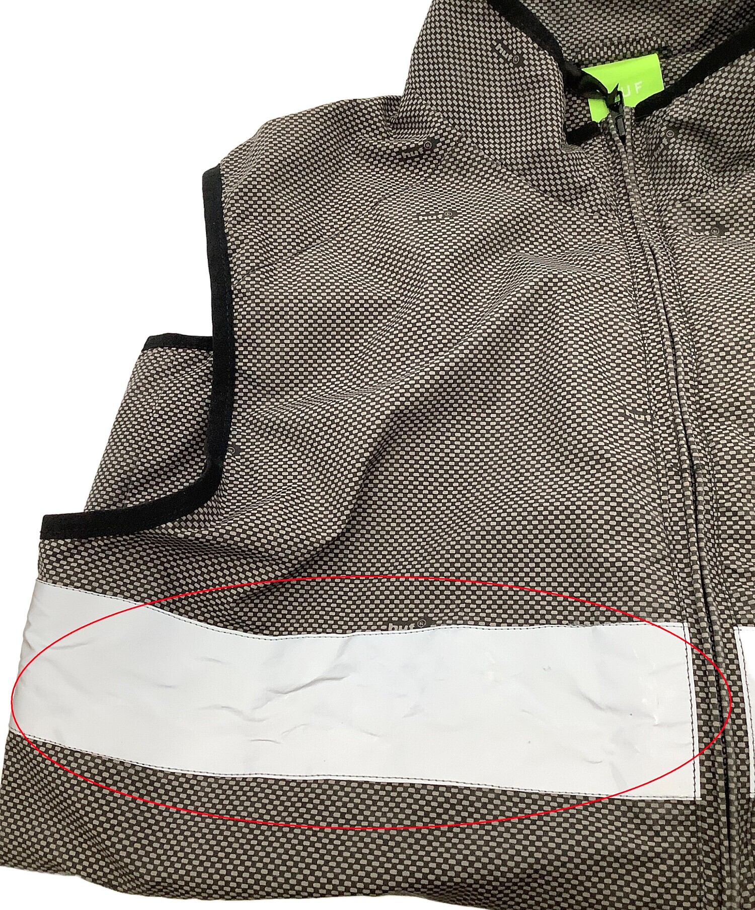 中古・古着通販】HUF (ハフ) ジップアップベスト OG TECH VEST グレー 
