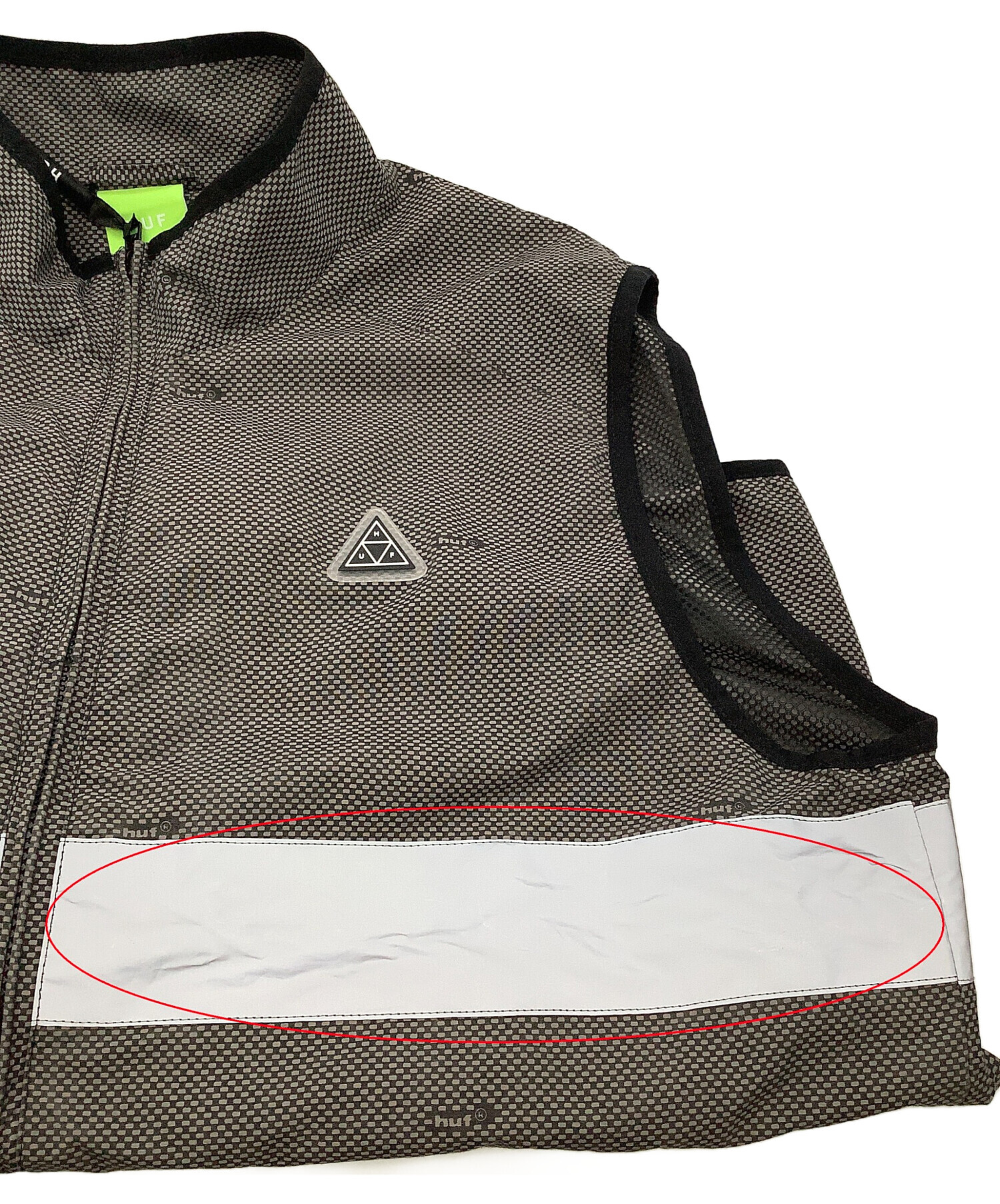 中古・古着通販】HUF (ハフ) ジップアップベスト OG TECH VEST グレー 