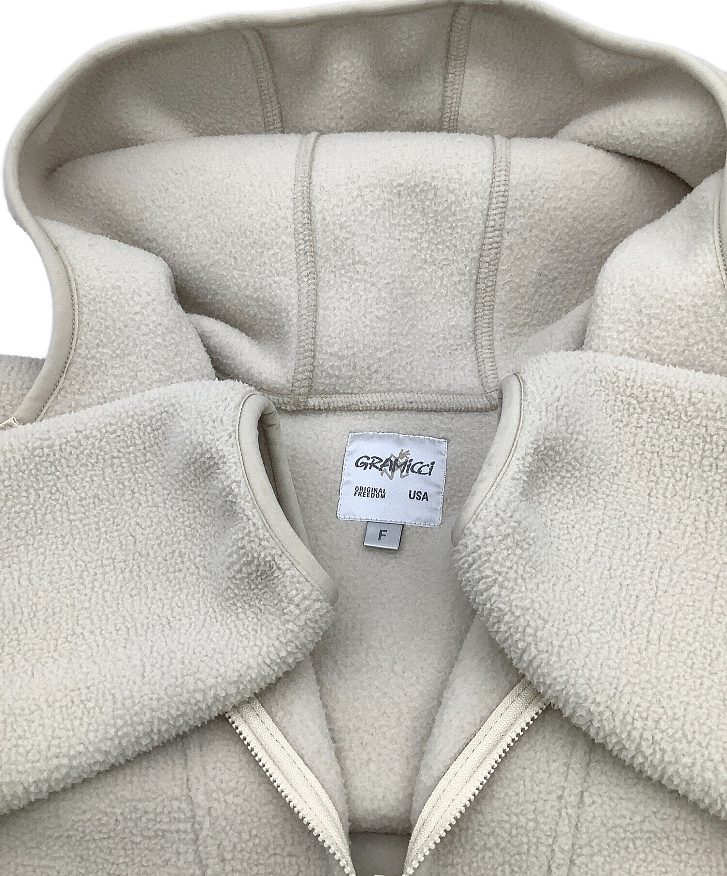 中古・古着通販】GRAMICCI (グラミチ) フリースジャケット アイボリー 