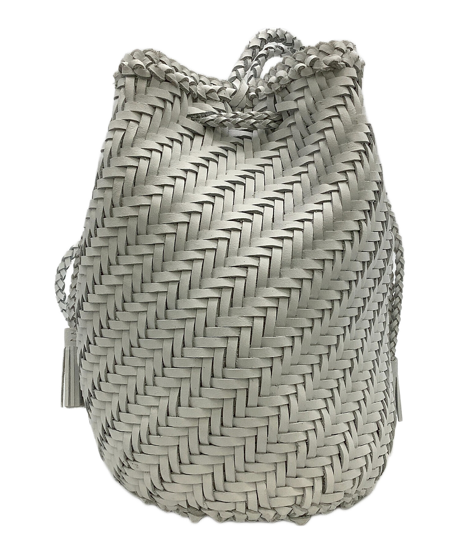 ドラゴンディフュージョン バッグ 白 DRAGON DIFFUSION レザーカゴ