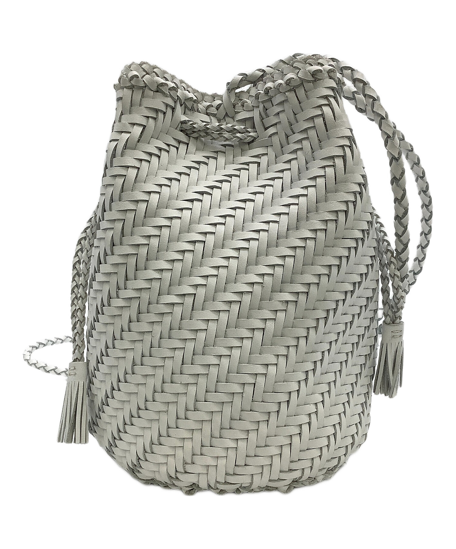 中古・古着通販】DRAGON (ドラゴン) ショルダーカゴバッグ ホワイト