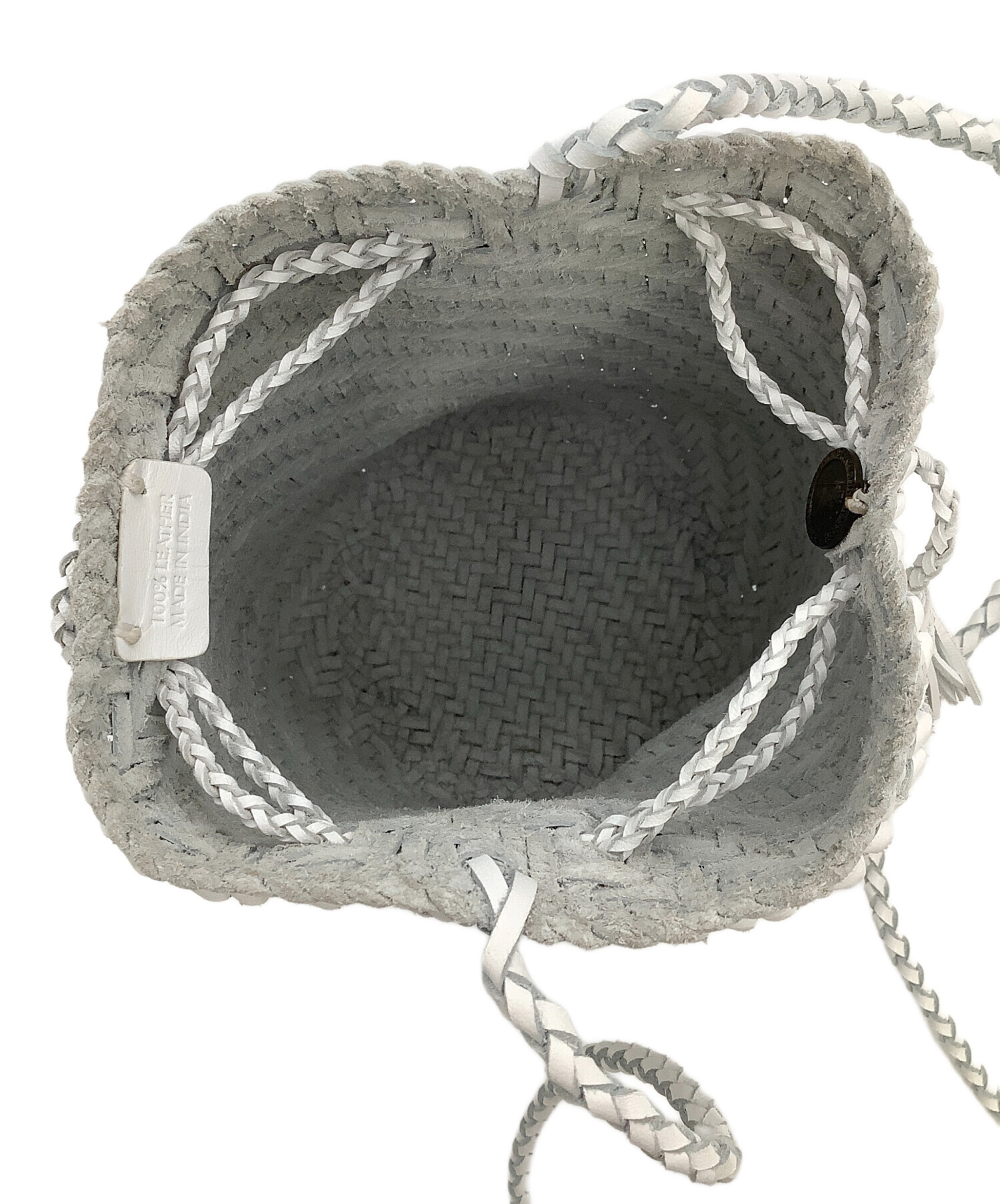 中古・古着通販】DRAGON (ドラゴン) ショルダーカゴバッグ ホワイト