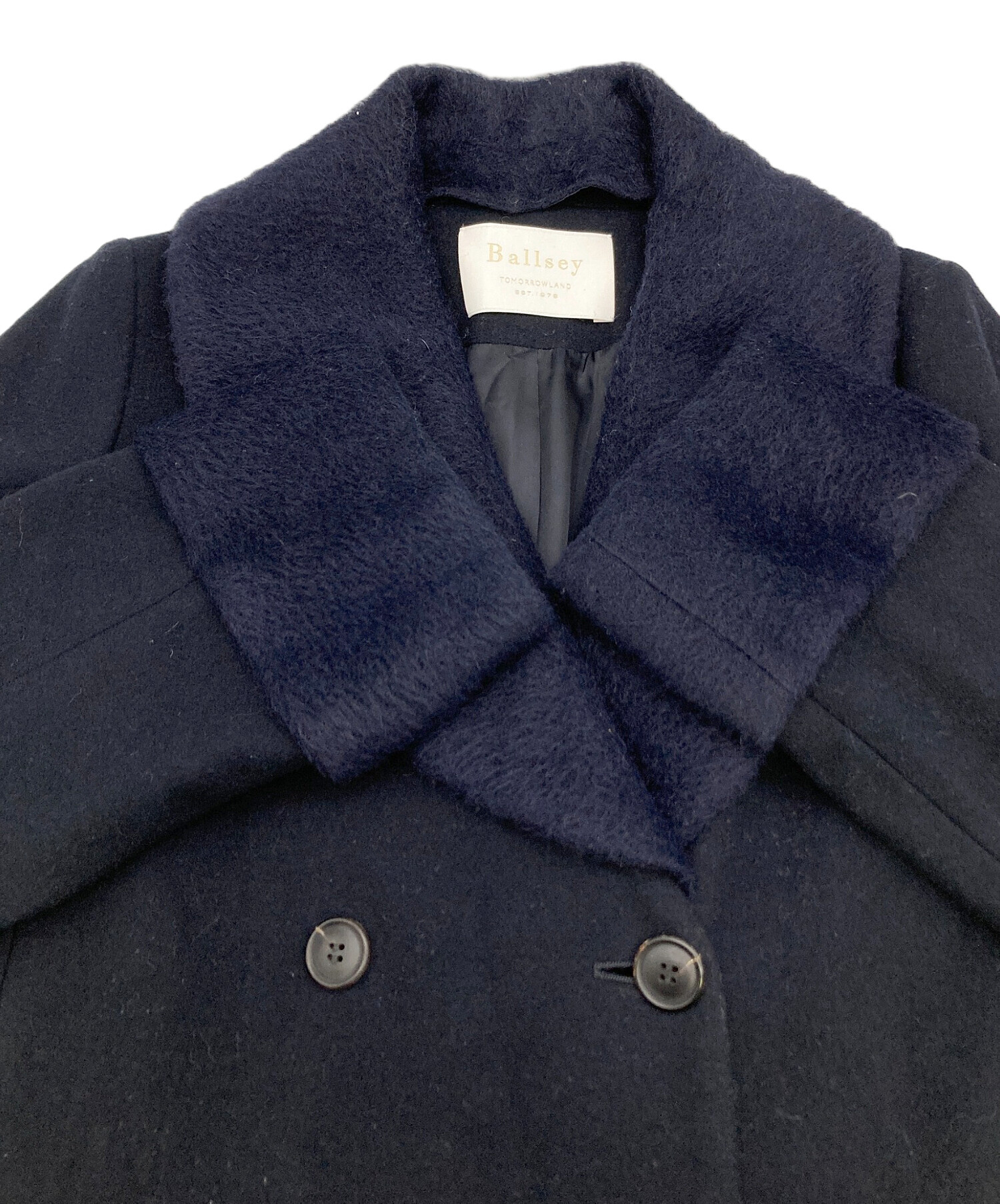 中古・古着通販】BALLSEY (ボールジィ) ダブルメルトンコート ネイビー