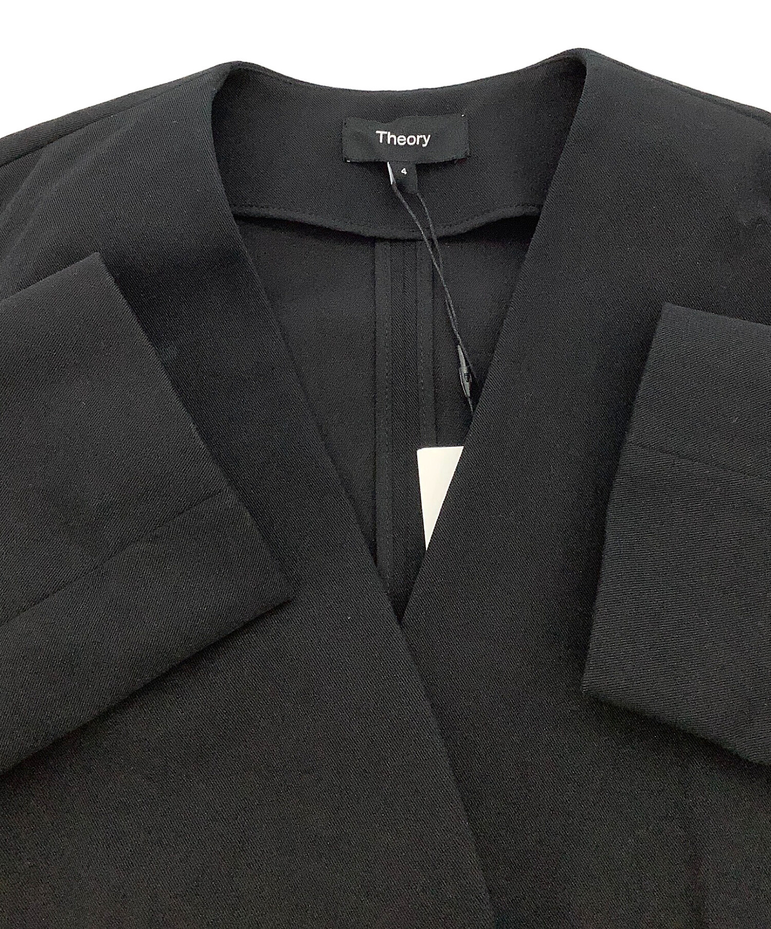 中古・古着通販】theory (セオリー) ノーカラージャケット TWILL