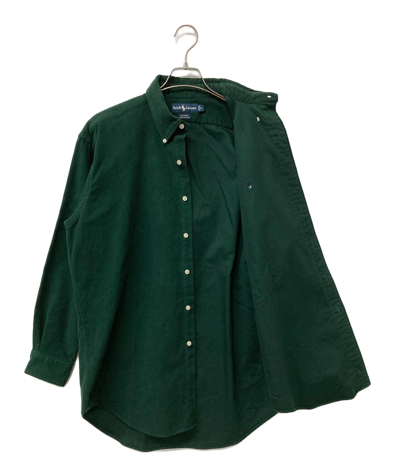 中古・古着通販】RALPH LAUREN (ラルフローレン) 長袖シャツ グリーン 