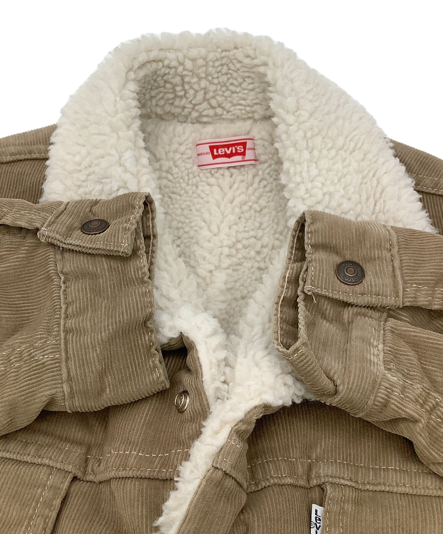 Levi's ボアジャケット コーデュロイ size38 中古・古着通販】LEVI'S (リーバイス) コーデュロイボア