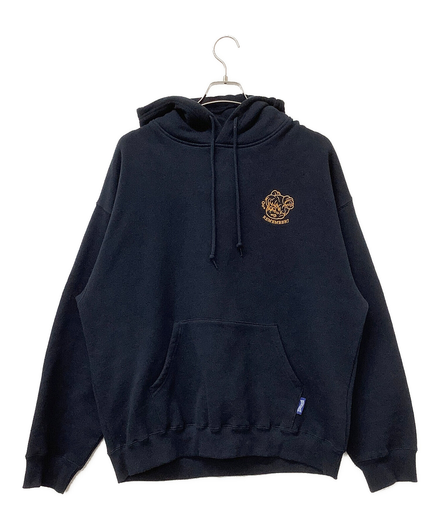 REMEMBER ネイビー オーバーサイズ パーカー 中古・古着通販】remember? (リメンバー) パーカー プルオーバー