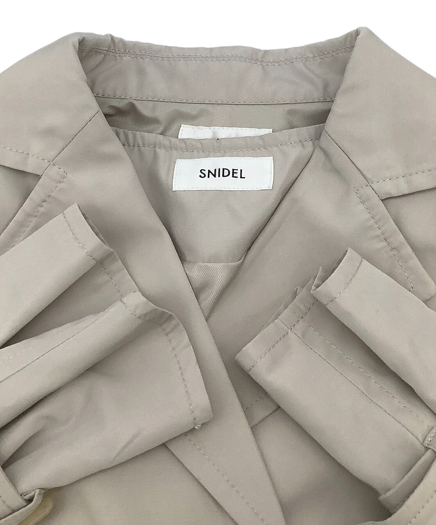 中古・古着通販】Snidel (スナイデル) 3WAYプリーツトレンチ ベージュ