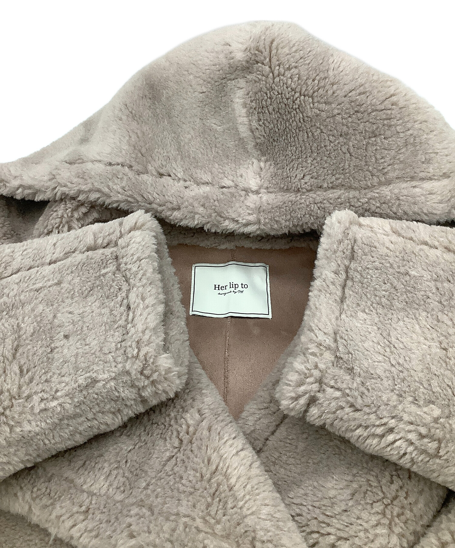 中古・古着通販】HER LIP TO (ハーリップトゥ) Fleur Shearling Boa 