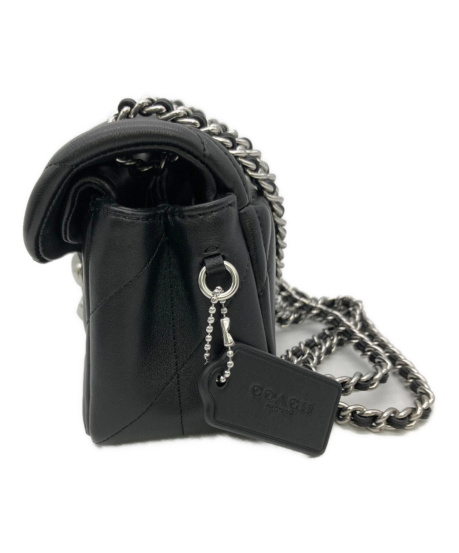 COACH ショルダーバッグ ブラック お値下げ依頼ください 中古・古着通販】COACH (コーチ) ショルダーバッグ ブラック｜ブランド