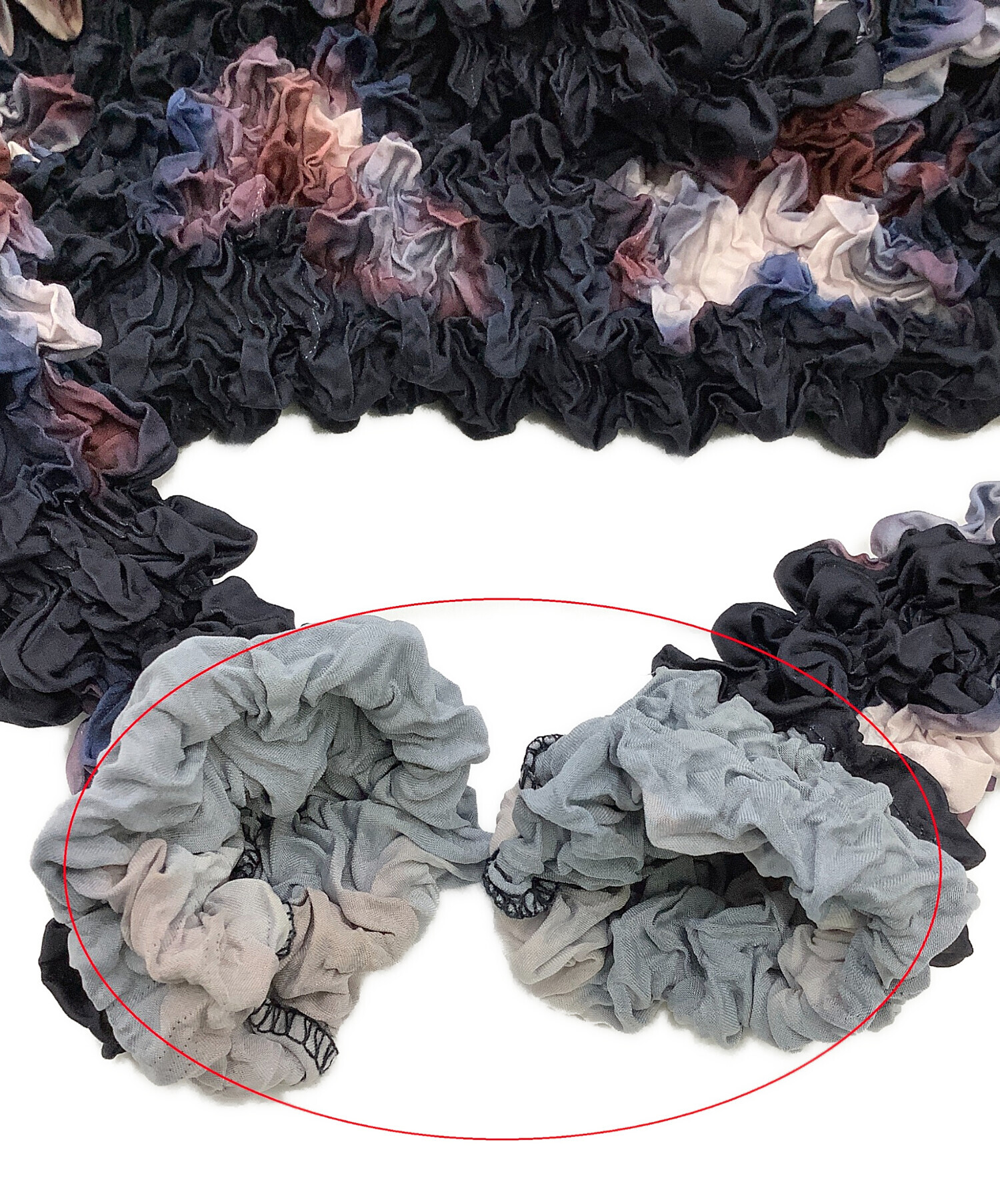 中古・古着通販】Ameri (アメリ) NEON FLOWER I LINE DRESS ネイビー