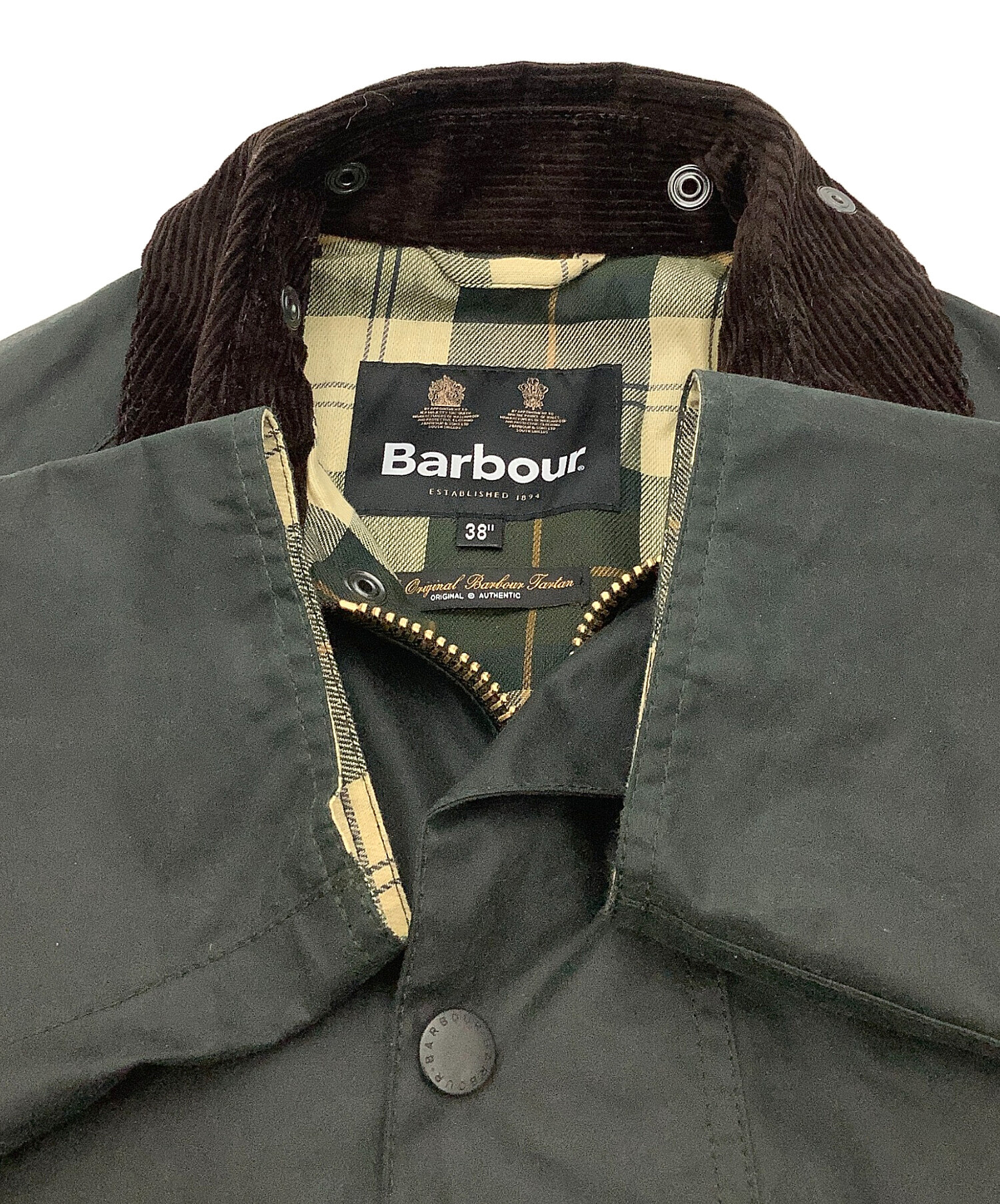中古・古着通販】Barbour (バブアー) ワックスジャケット グリーン