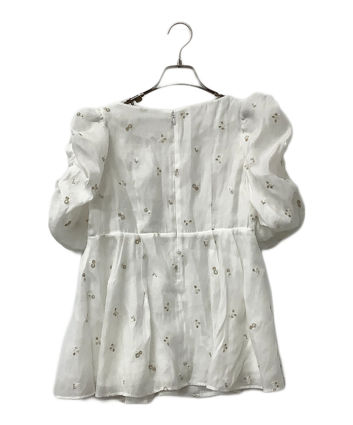 CELFORD♡小花刺繍ペプラムブラウス 小花刺繍ペプラムブラウス