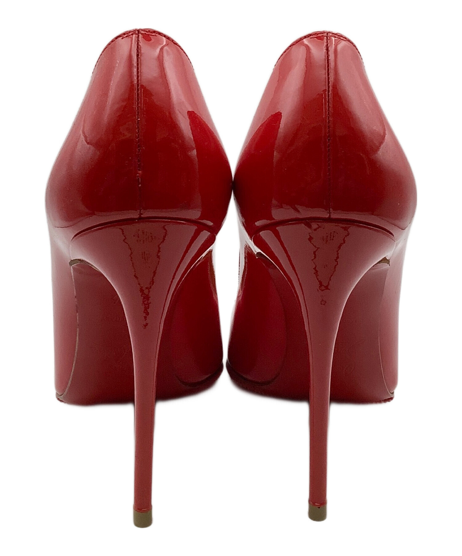 未使用級★クリスチャンルブタン★ハイヒール パンプス★エナメルグリーン★23cm 中古・古着通販】Christian Louboutin (クリスチャン・ルブタン