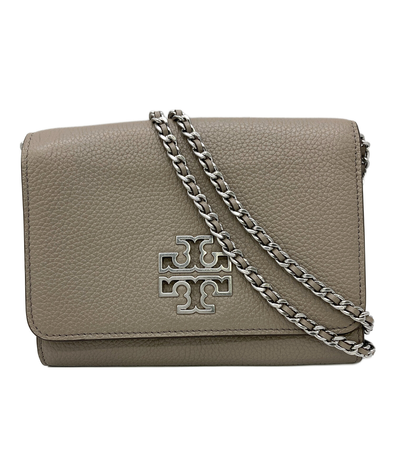 【未使用級】トリーバーチ　ショルダーバッグ　チェーン　3way グレー　レザー 中古・古着通販】TORY BURCH (トリーバーチ) チェーンショルダーバッグ