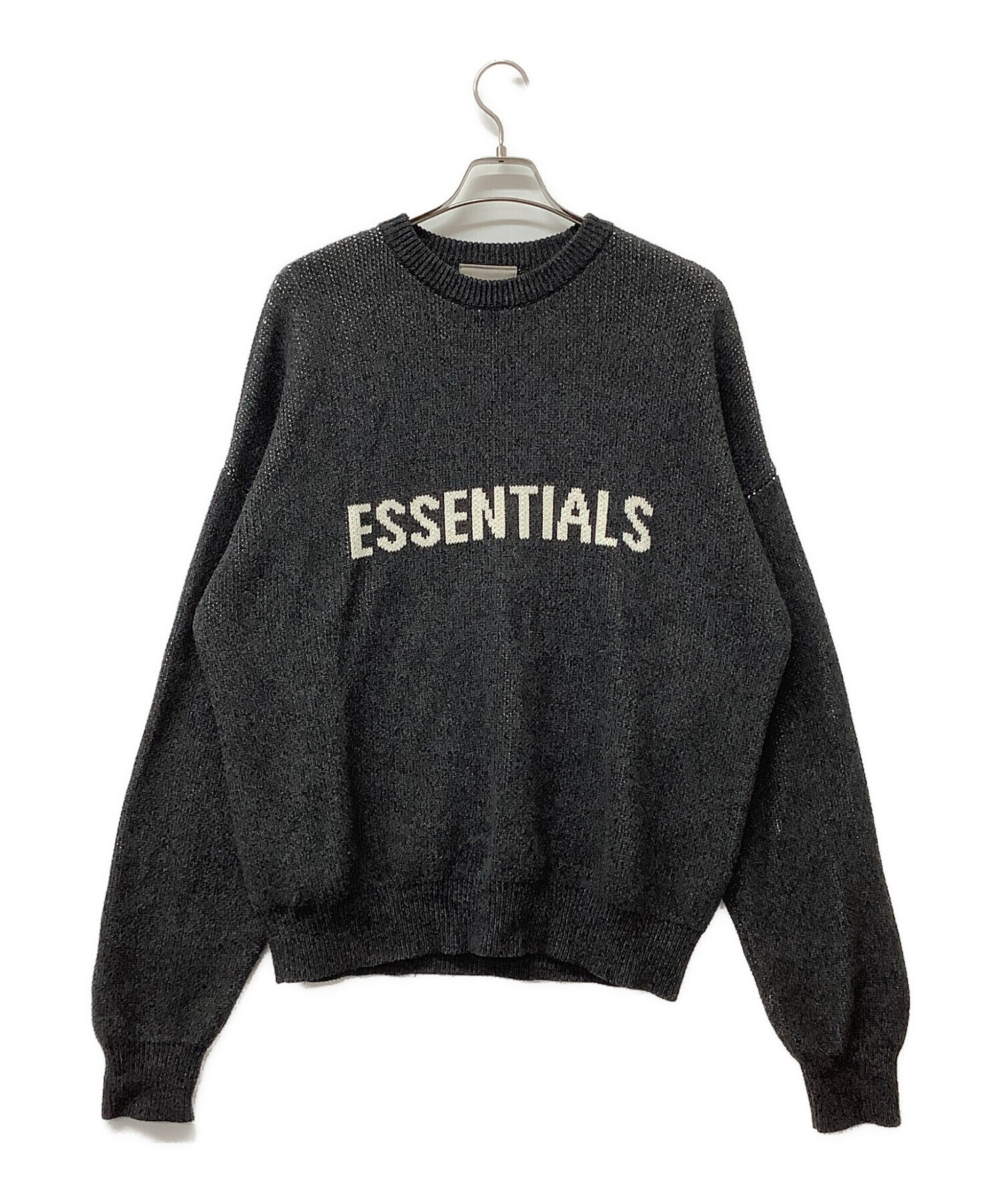 中古・古着通販】ESSENTIALS (エッセンシャルズ) 厚手ニット ロゴ付き 