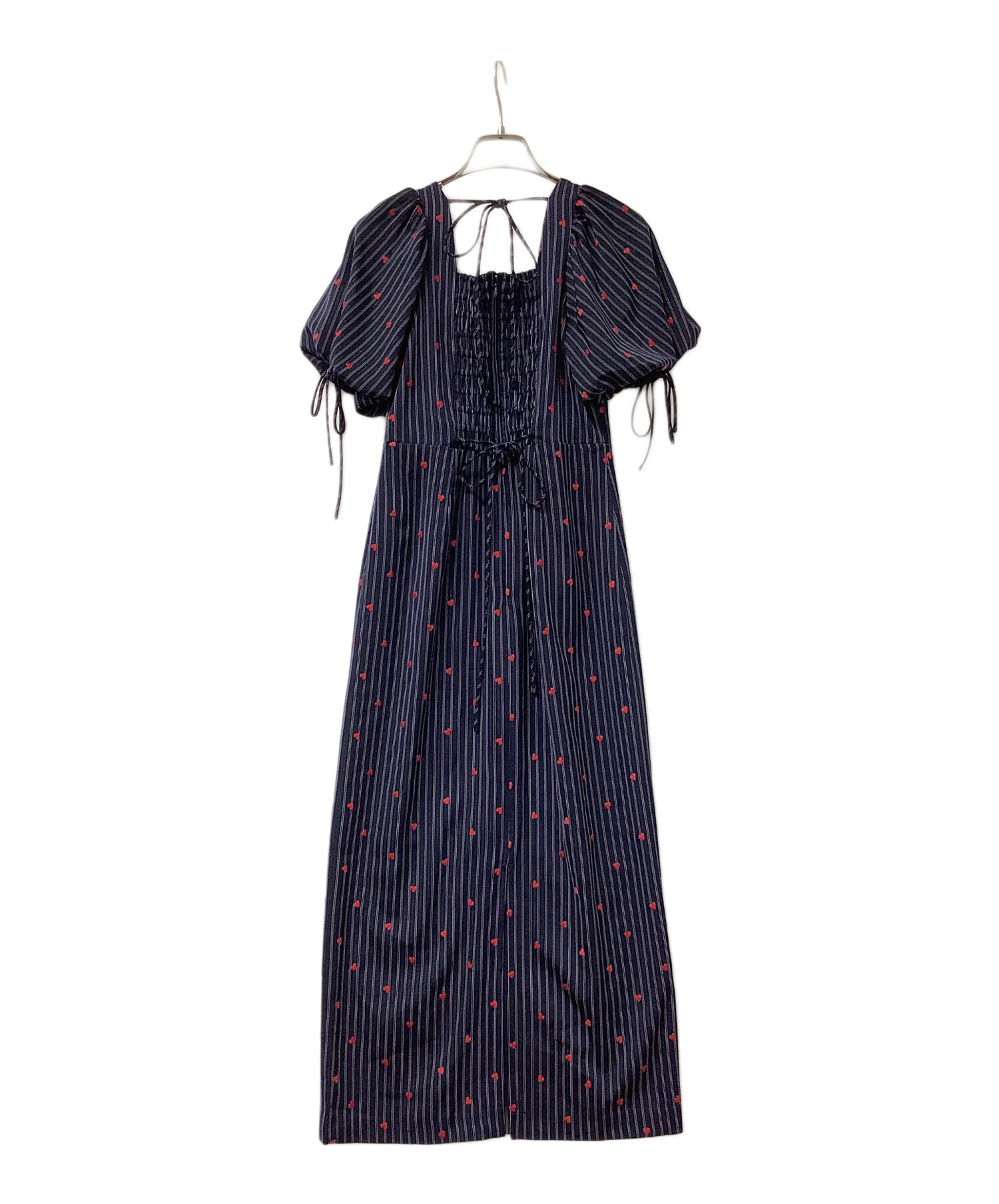 定価23760円☆FRAY I.Dフレイアイディー☆エンブロイダリー刺繍ブラウス 中古・古着通販】FRAY ID (フレイ アイディー) 半袖ワンピース ハート