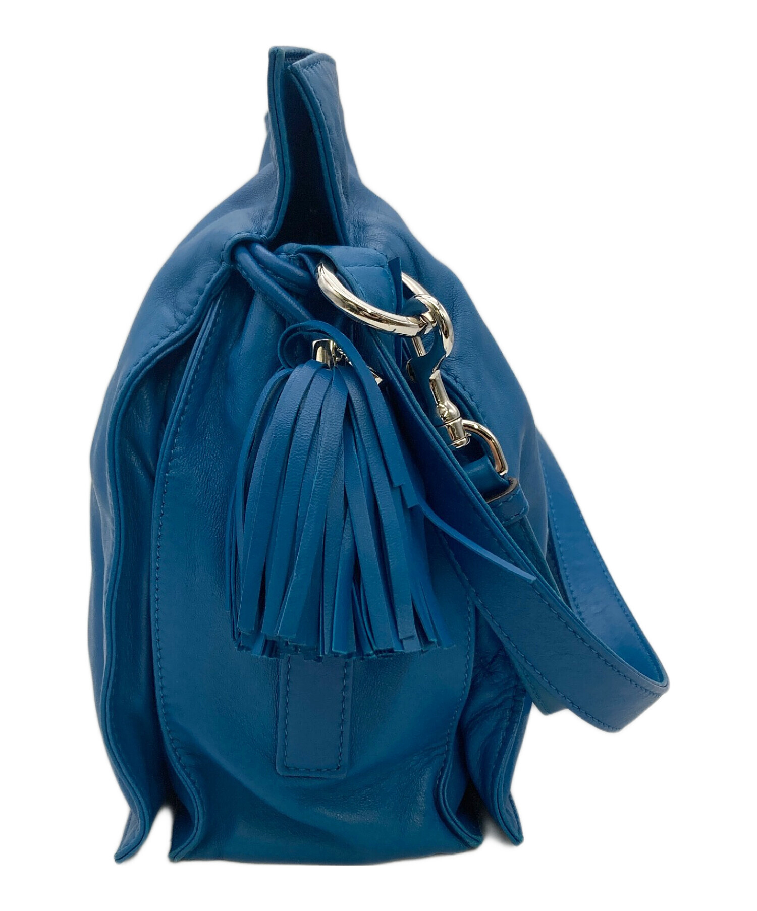 LOEWE フラメンコ ブルー ショルダーバッグ LOEWE（ロエベ）の