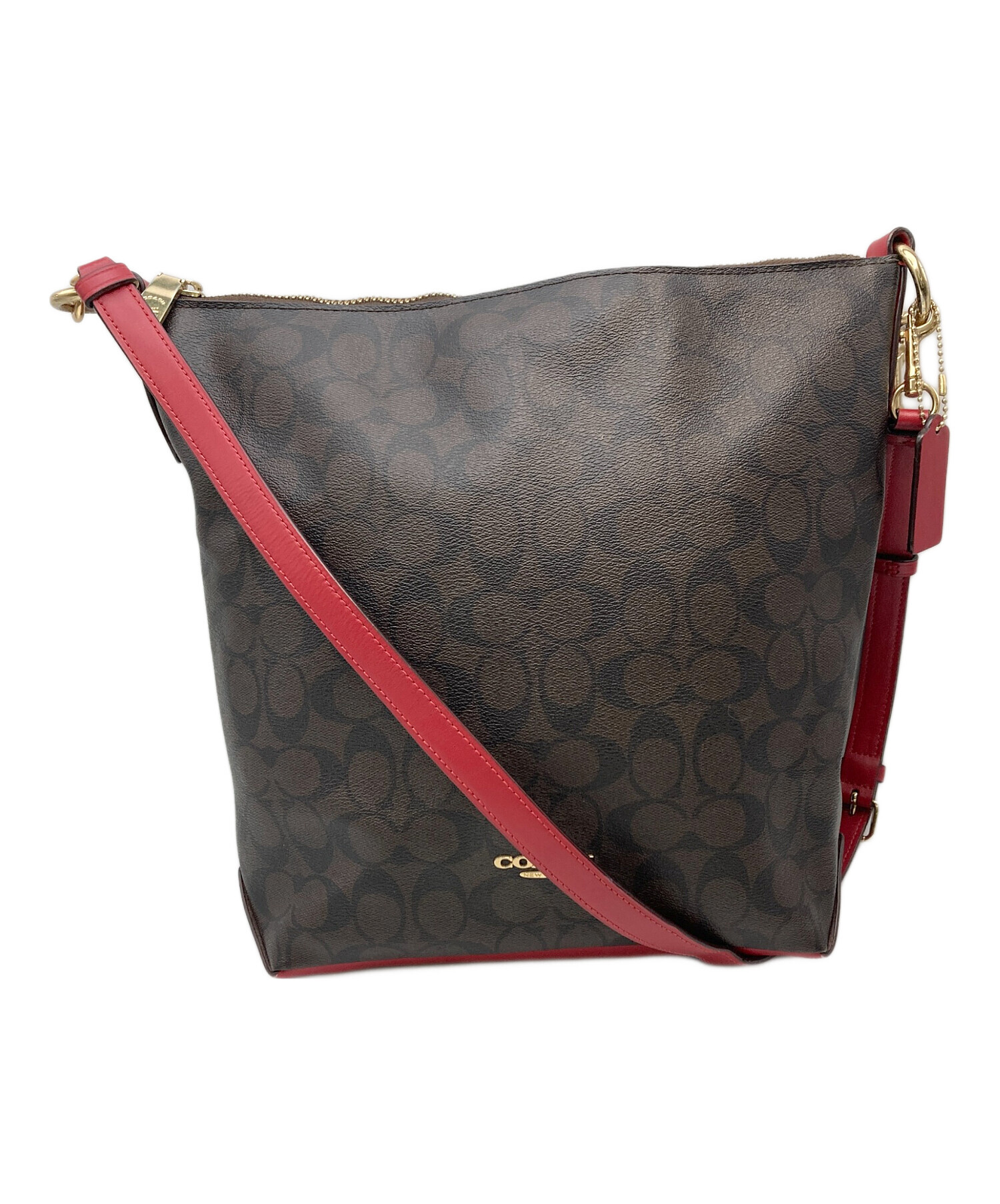 中古・古着通販】COACH (コーチ) ショルダーバッグ シグネチャー 中古・古着通販】COACH (コーチ) ショルダーバッグ シグネチャー