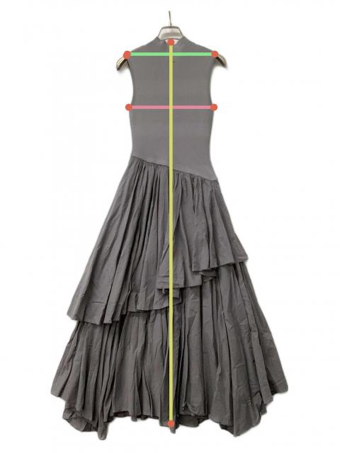 グレー ノースリーブ ワンピース　中古　美品 NOBLE別注》GREYCHORD/グレーコード ノースリーブワンピース