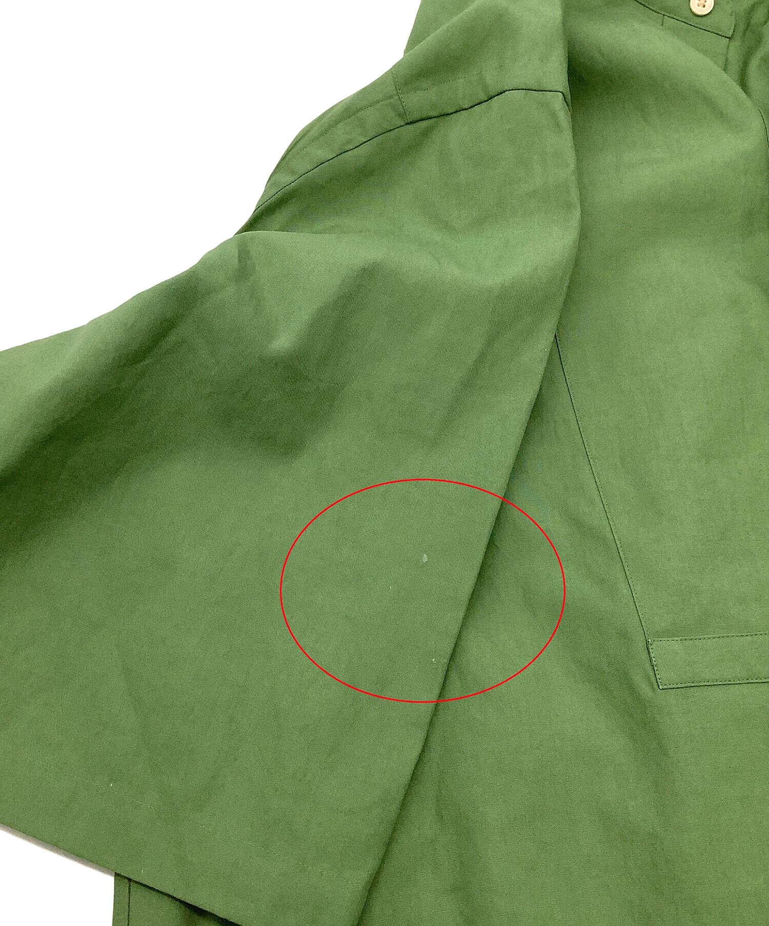 auralee オーラリー 半袖シャツ グリーン 中古・古着通販】AURALEE