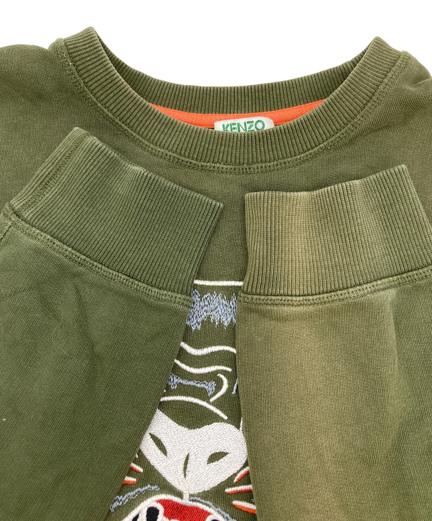USED KENZO ケンゾー スウェット グリーン 中古・古着通販】KENZO (ケンゾー) スウェット タイガーフェイス