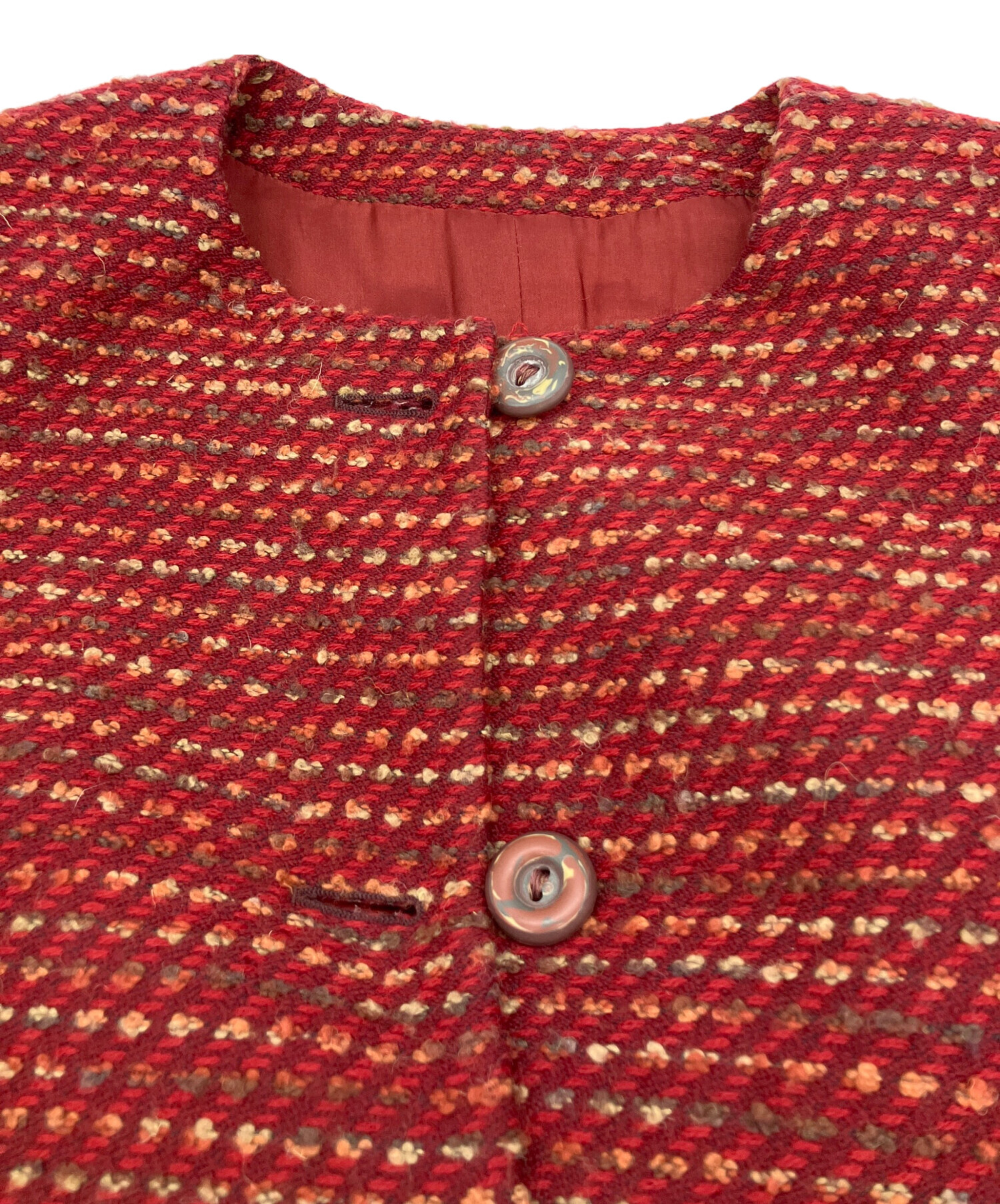 中古・古着通販】missoni (ミッソーニ) ノーカラージャケット 古着