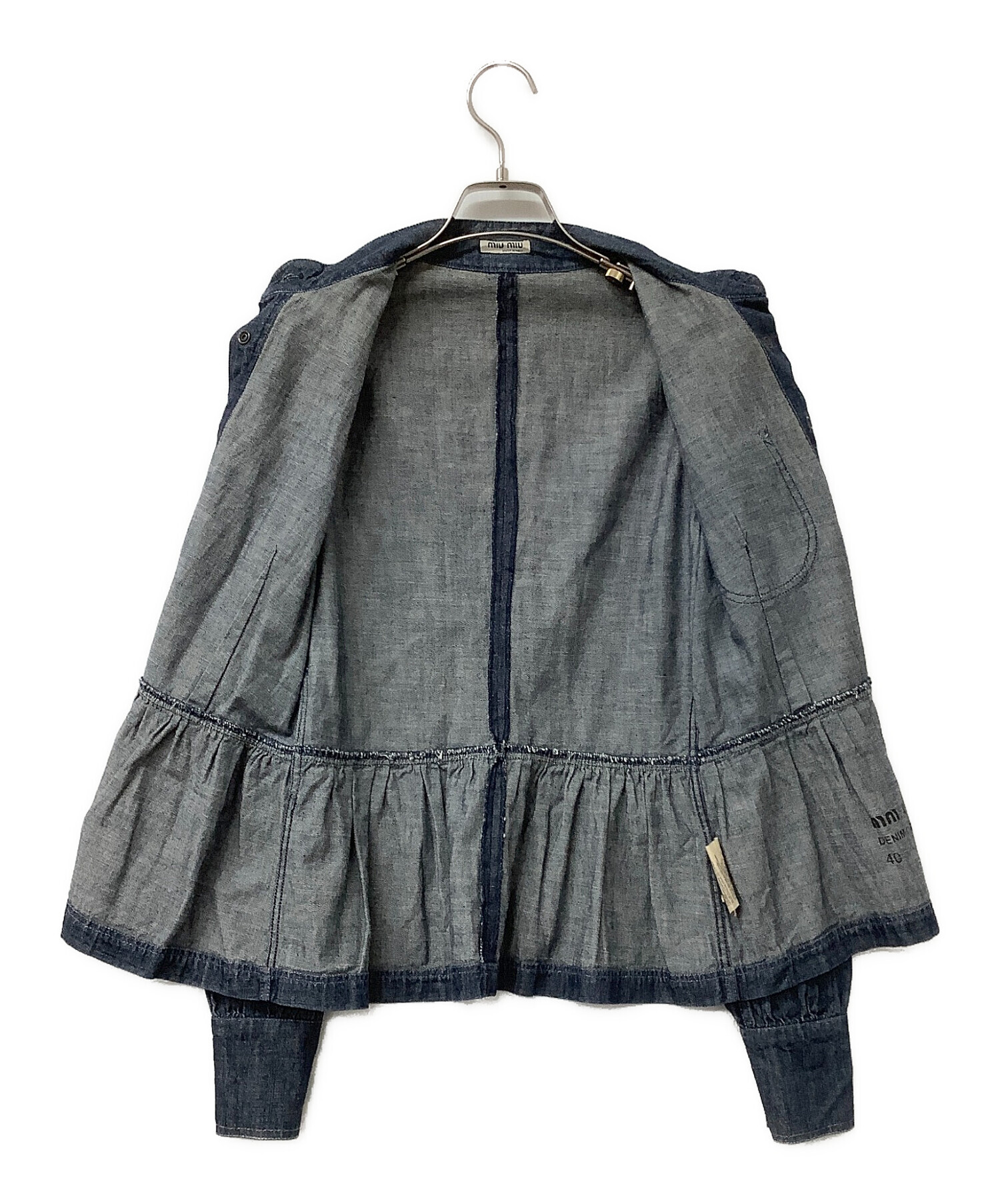 中古・古着通販】MIU MIU (ミュウミュウ) シャツ デニムシャツ MM.AI